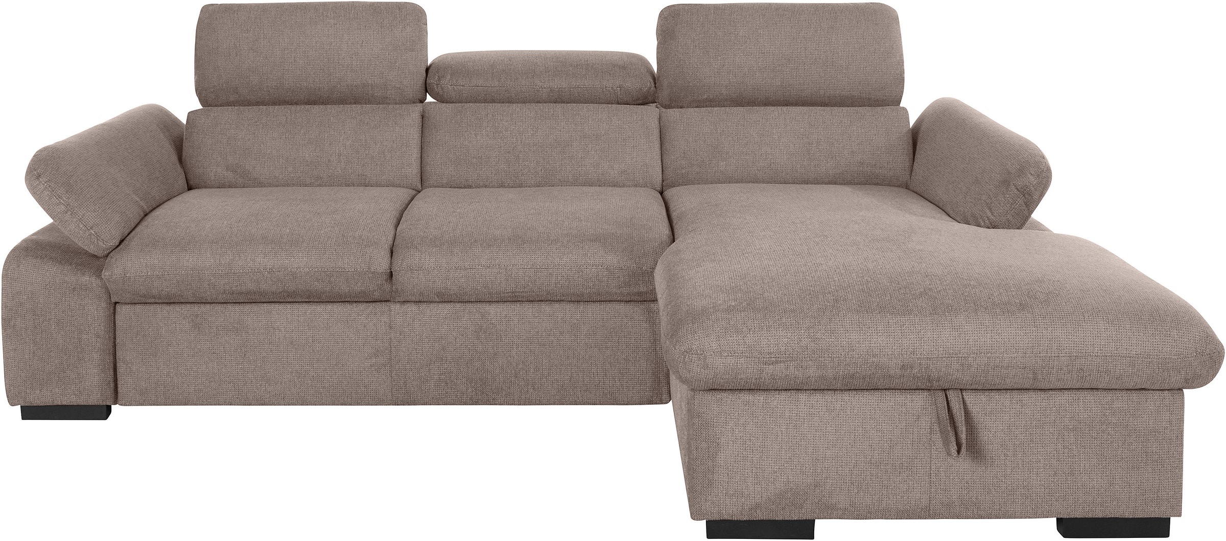 COTTA Ecksofa "Lola L-Form", (Set, mit Hocker), mit Hocker & Kopfteilfunkti günstig online kaufen