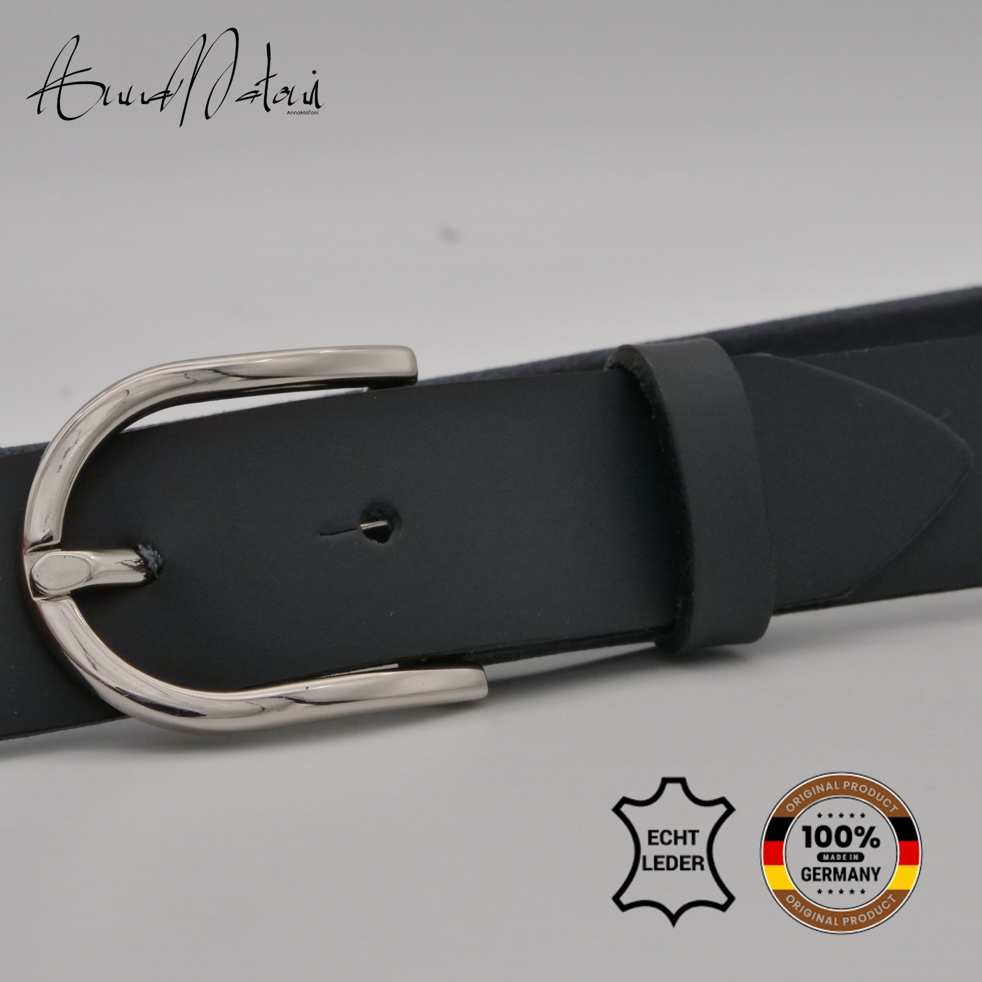 AnnaMatoni Ledergürtel "AnnaMatoni Damen Ledergürtel Basic Gürtel 3cm breit günstig online kaufen