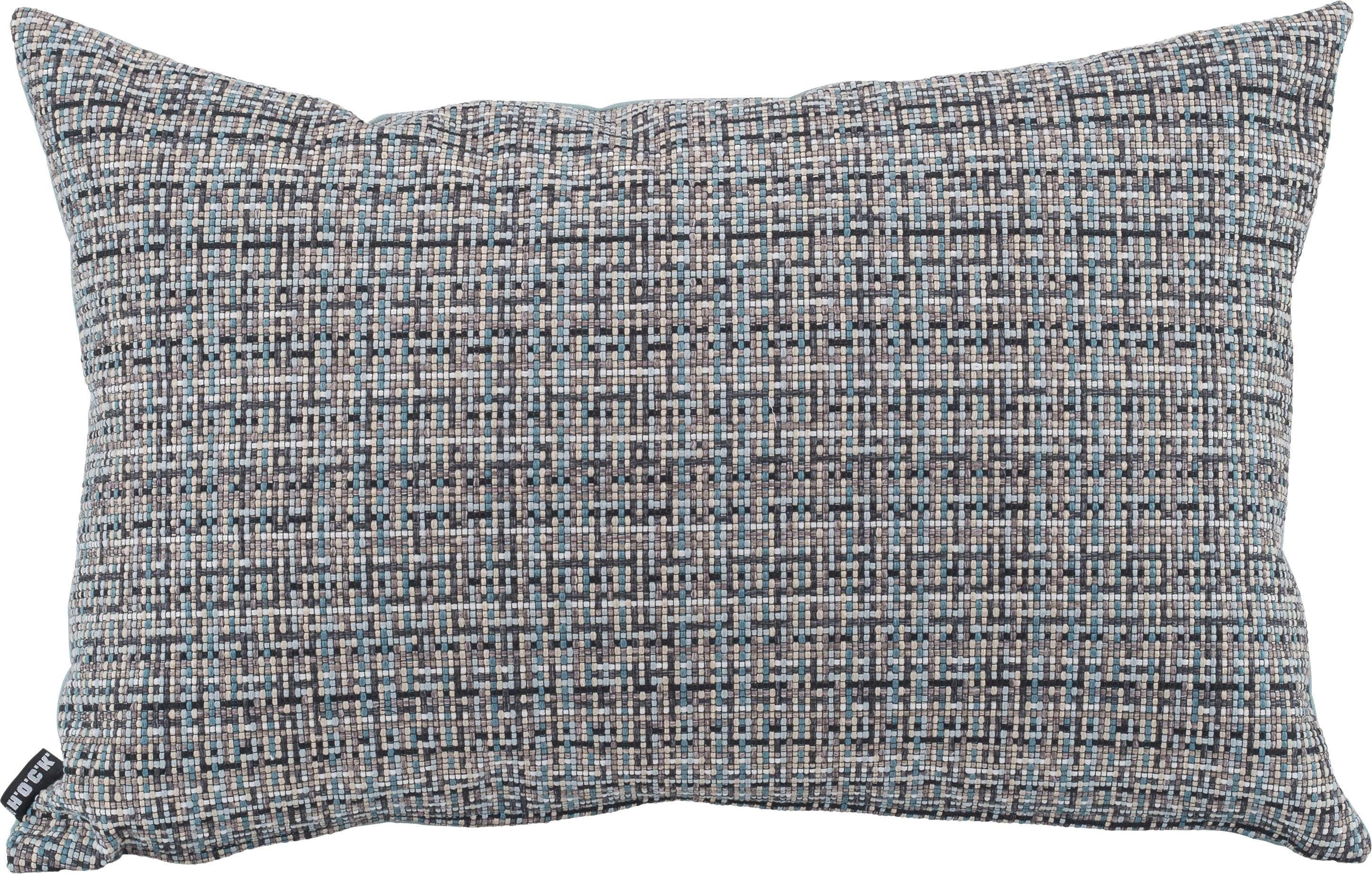 H.O.C.K. Dekokissen "Mosaico" mit feinem Karomuster, Kissenhülle mit Füllung, 1 Stück