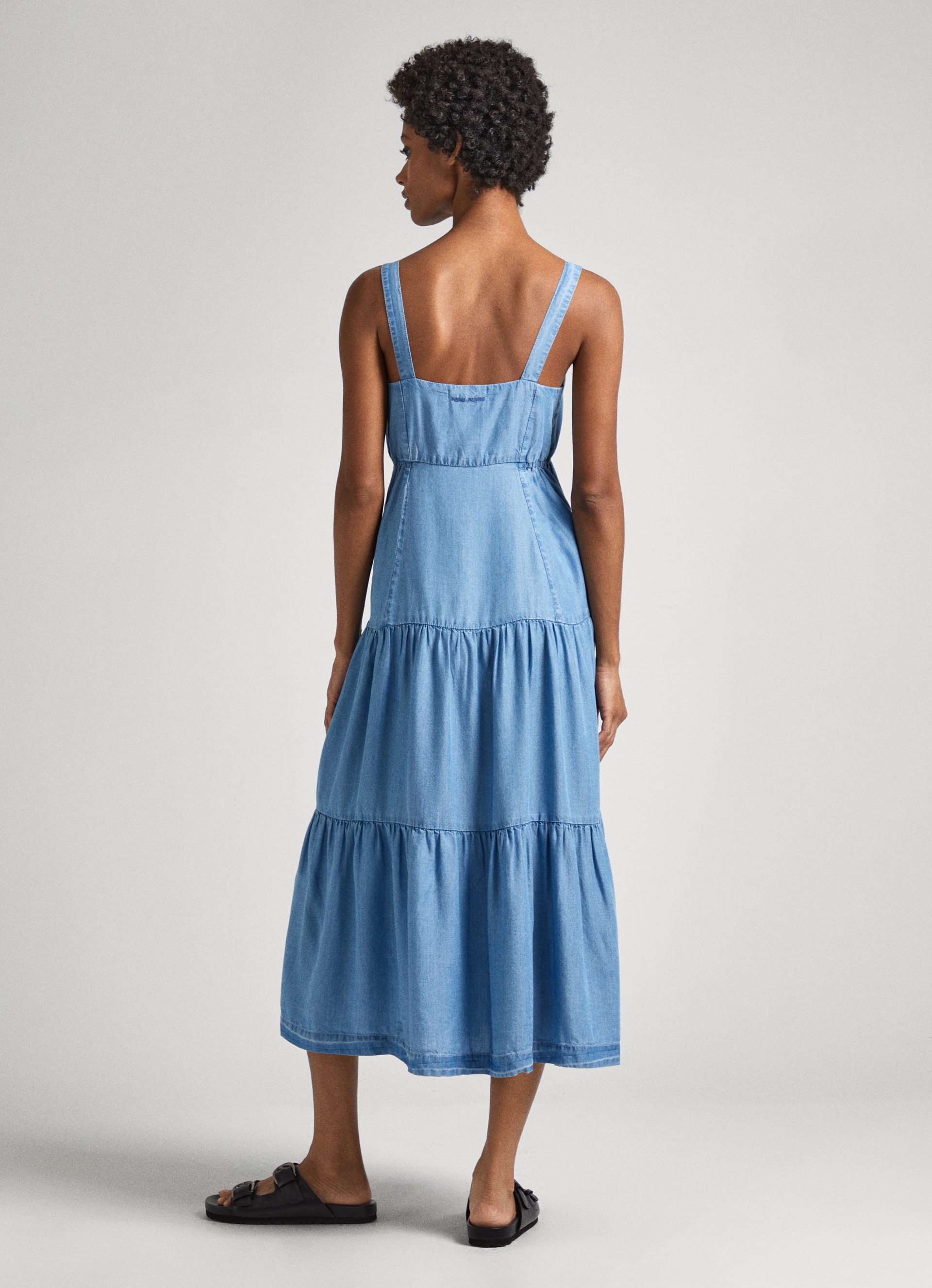 Pepe Jeans Sommerkleid "EDITH", in Jeansoptik, aus sommerlicher Qualität günstig online kaufen