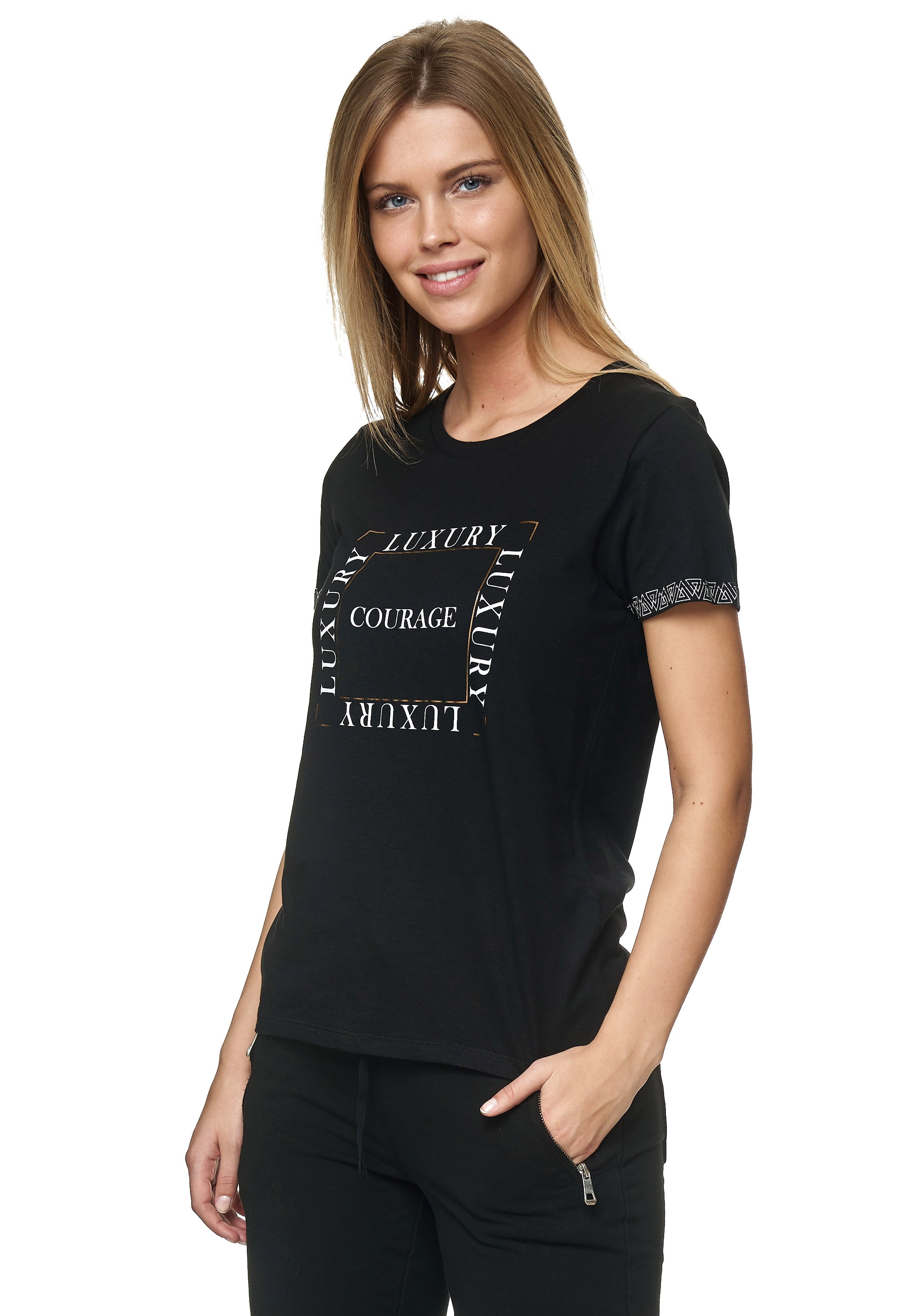 Decay T-Shirt, mit schickem Schriftzug