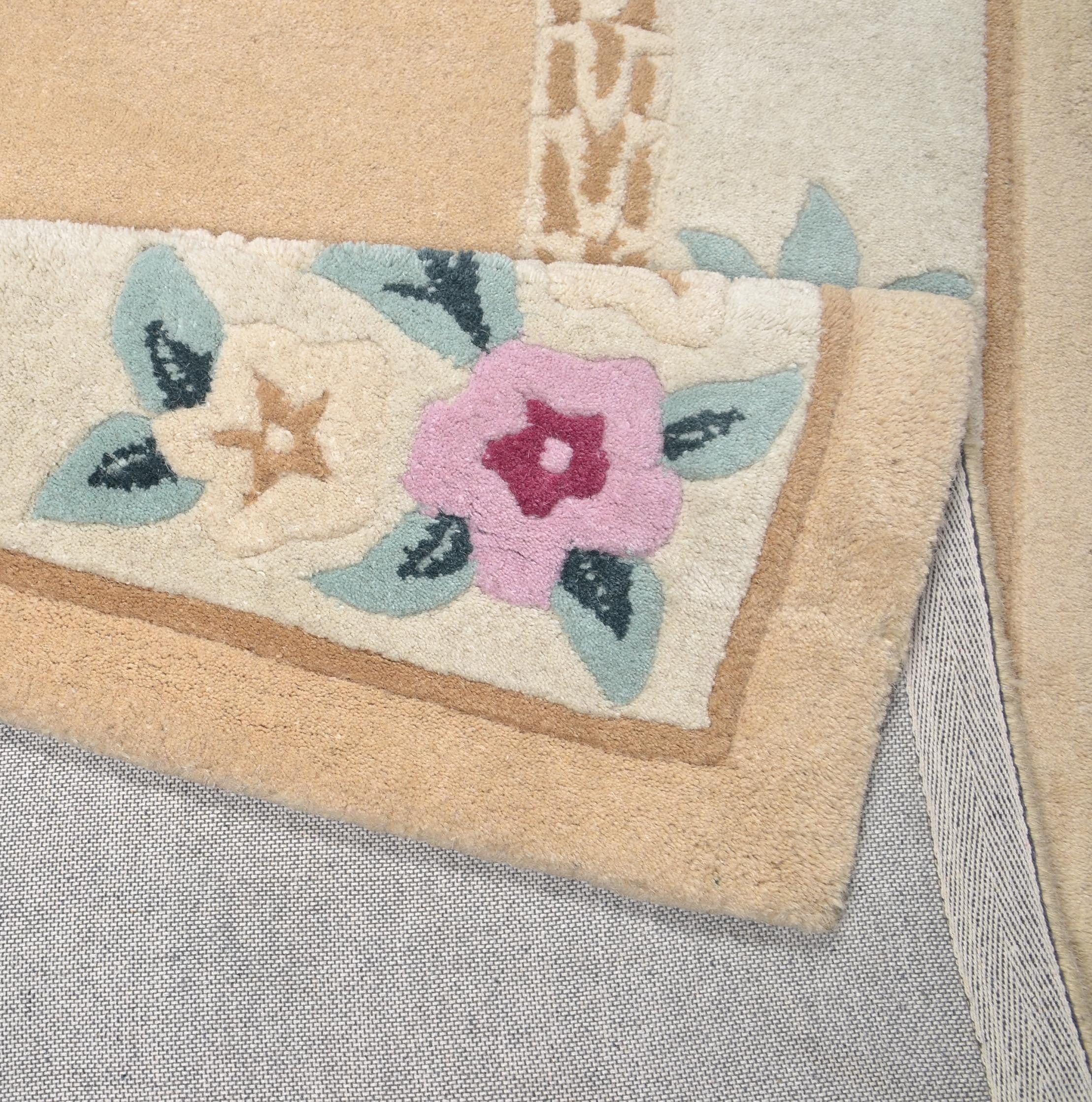 Thumbnail - THEKO Bettumrandung "Lifou" Höhe 14 mm 3 Stk. tlg. Läufer-Set, Kurzflor, reine Schurwolle, handgewebt, mit Bordüre