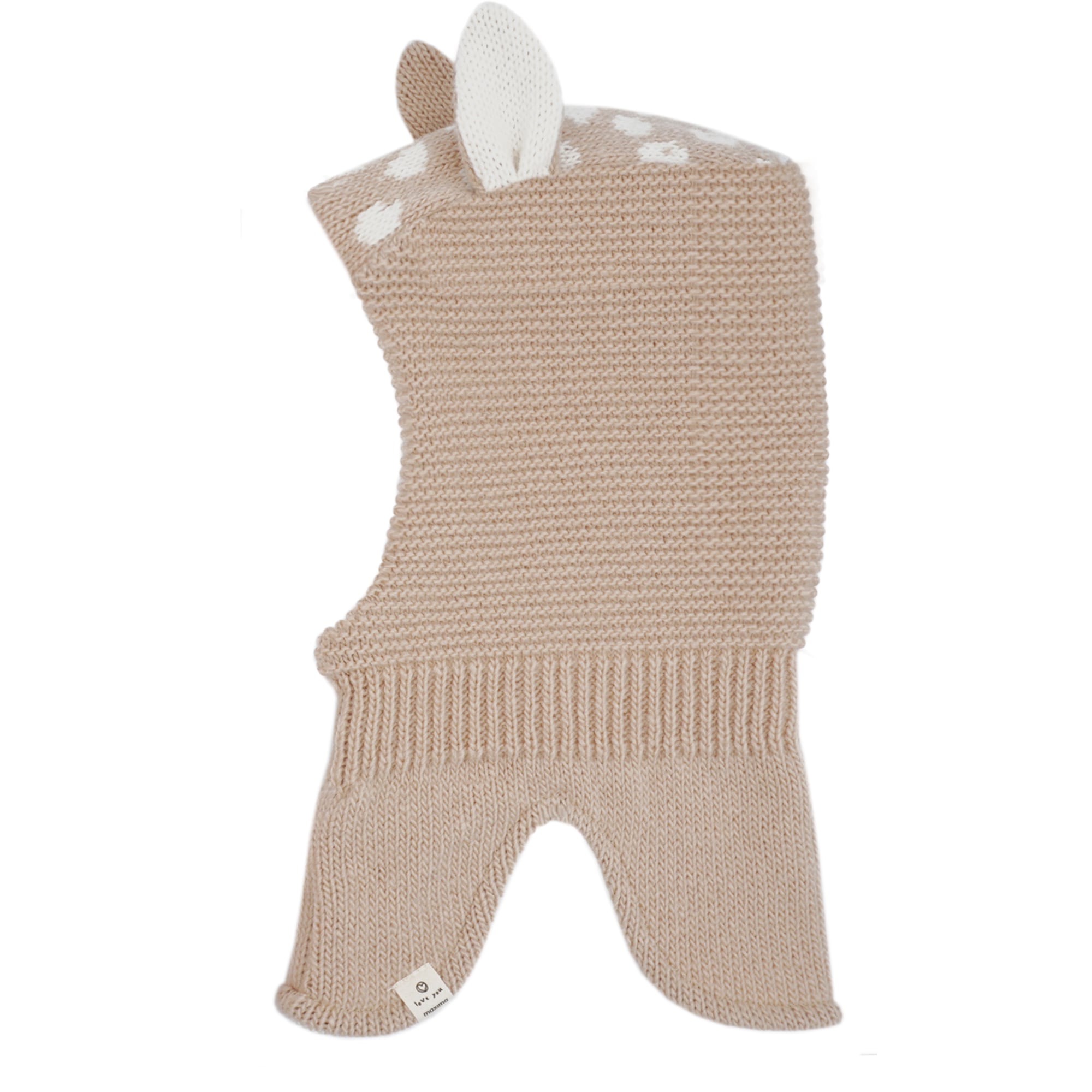 MAXIMO Schlupfmütze mit Öhrchen, wärmend, elastisch, Strick, gefüttert