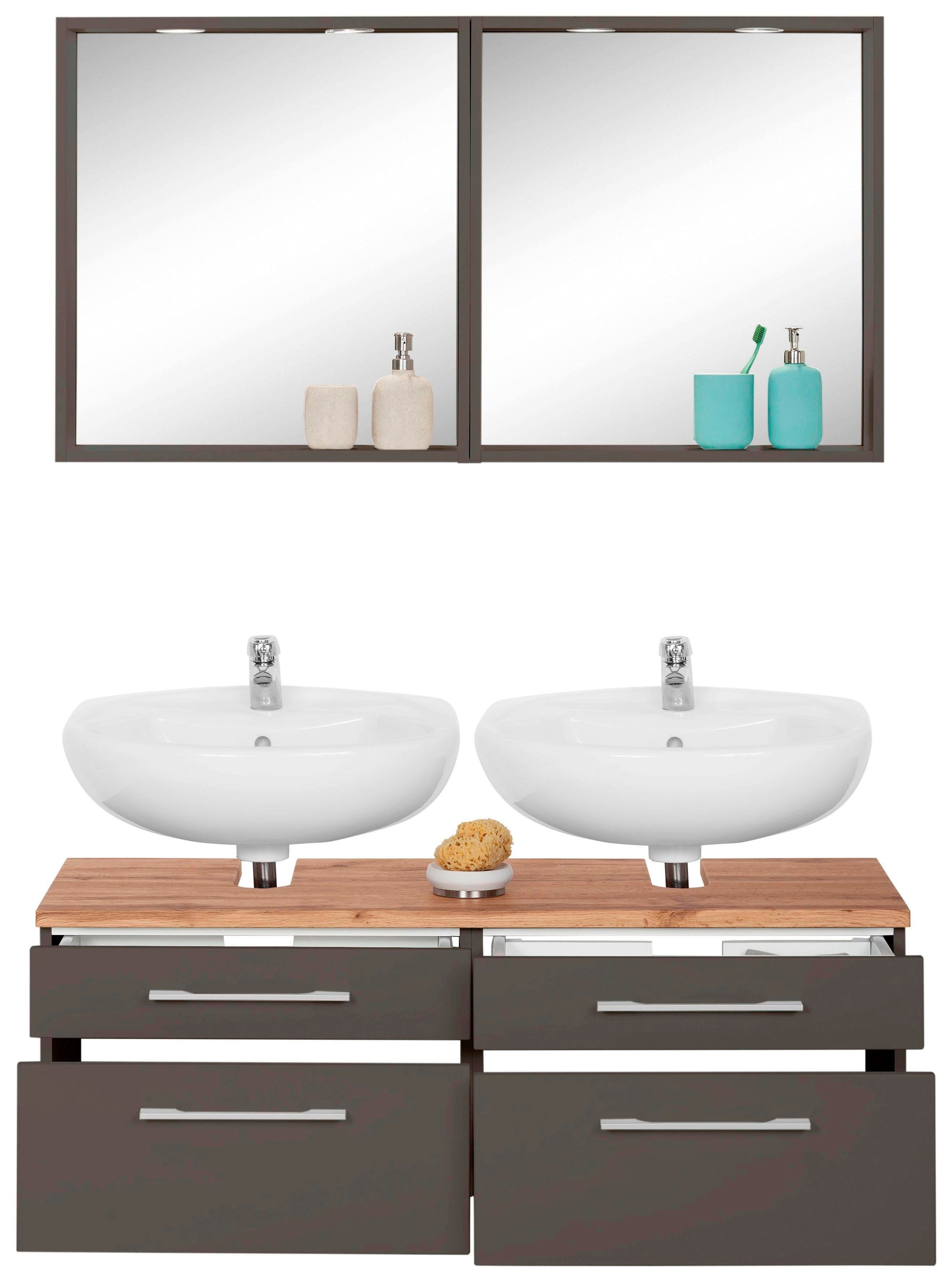 welltime Badmöbel-Set "Davos" 3 Stk. tlg. günstig online kaufen