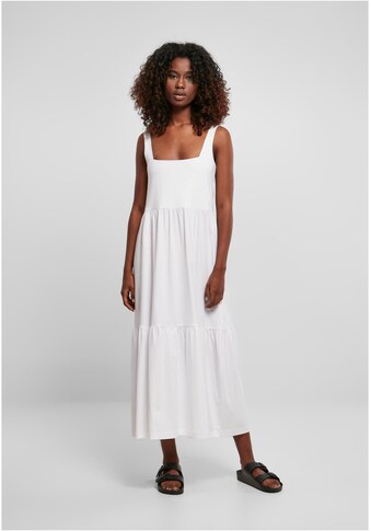 URBAN CLASSICS Jerseykleid »Damen Ladies 7/8 Length Valance Summer Dress«, (1 tlg.) kaufen
