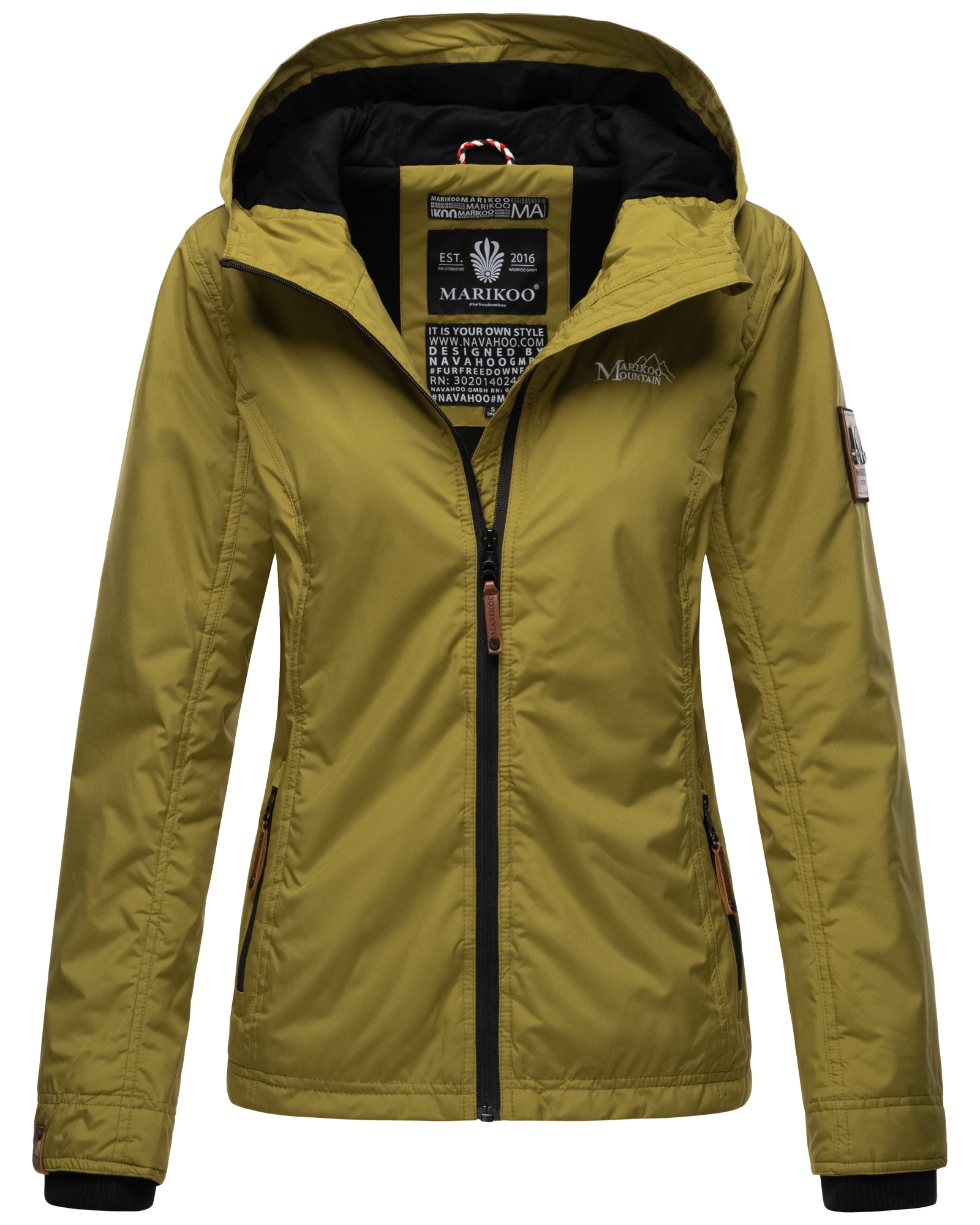 Marikoo Outdoorjacke »Brombeere«, sportliche Übergangsjacke mit Kapuze