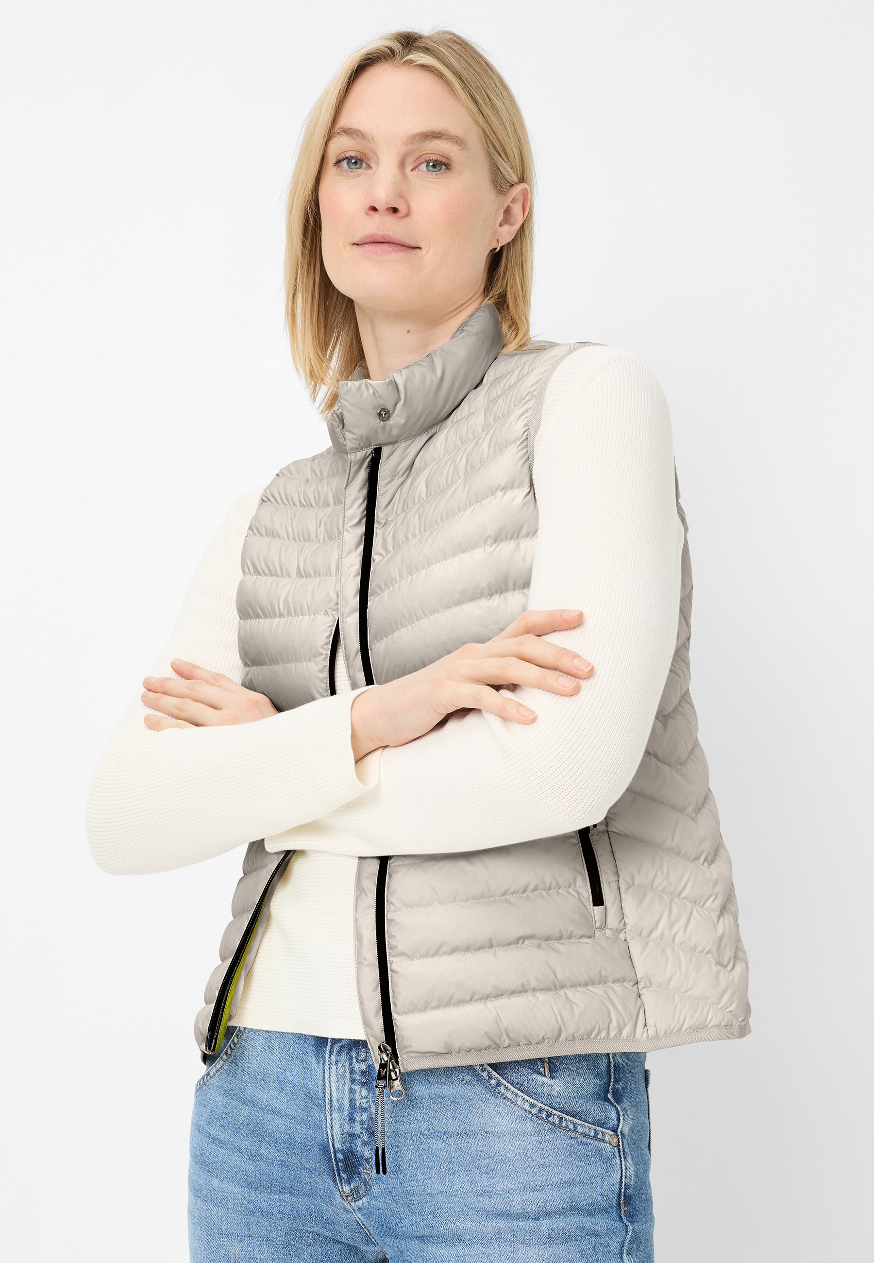 Fuchs Schmitt Steppweste Stehkragen, Regular Fit, Reißverschlusstaschen günstig online kaufen