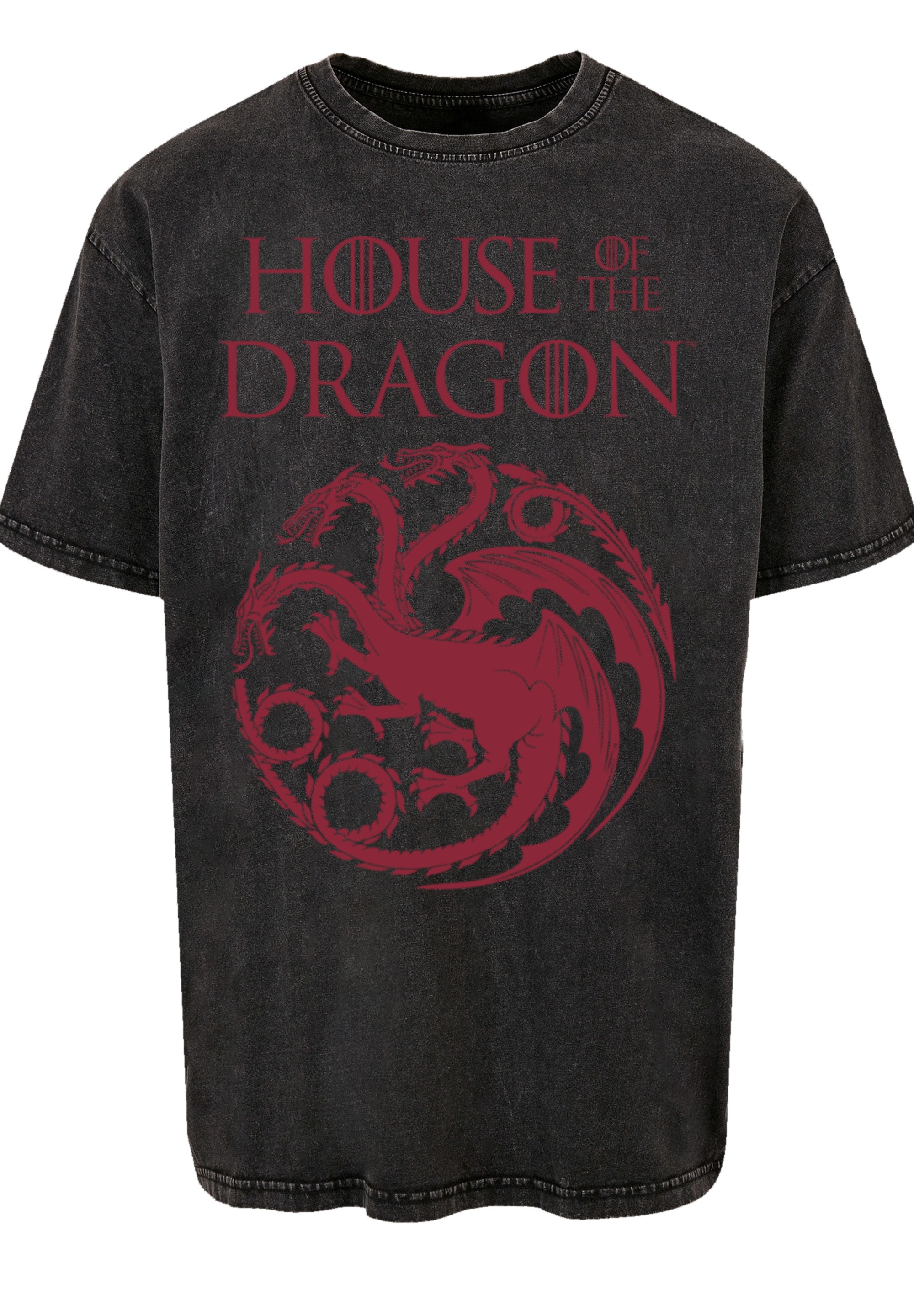 F4NT4STIC T-Shirt »House Of The Dragon Targaryen Crest Logo«, Premium Qualität
