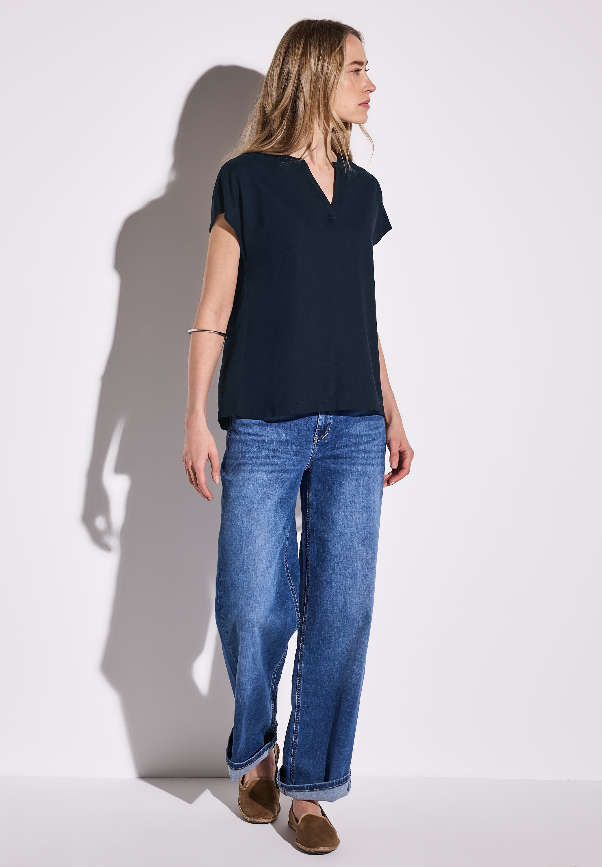 Thumbnail - STREET ONE Hemdbluse, aus softer Viskose