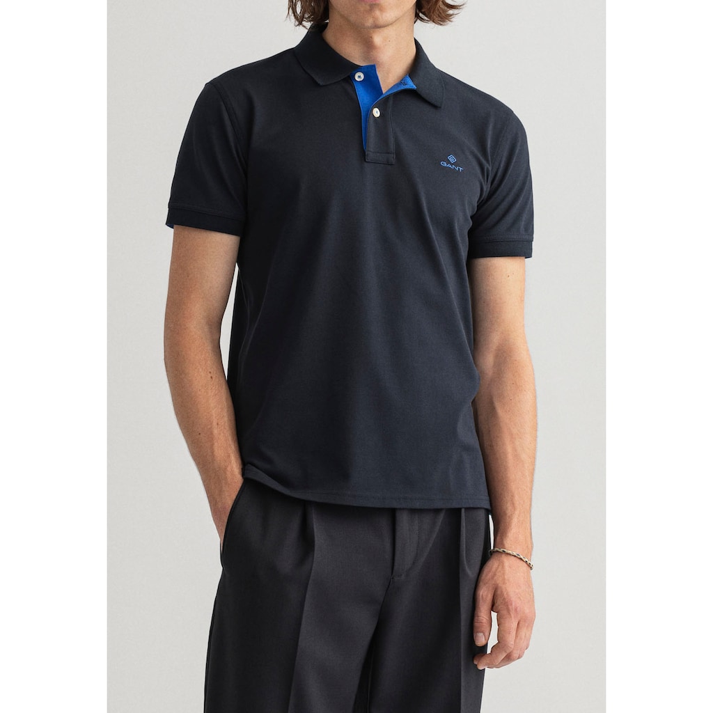 Gant Poloshirt »CONTRAST COLLAR PIQUE SS RUGGER«