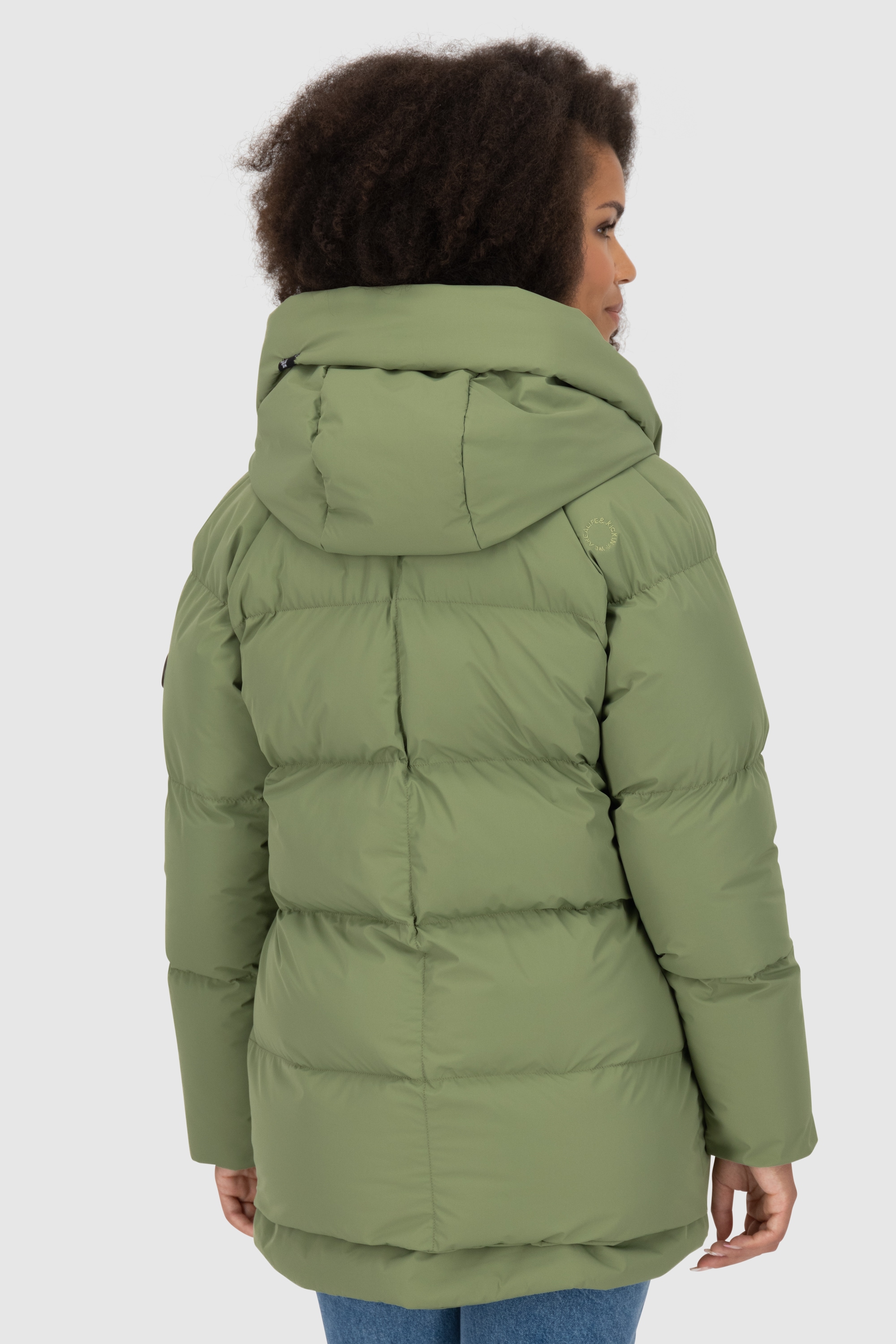 Alife & Kickin Winterjacke »Damen LykkeAK A«, mit Kapuze, Moderne gefütterte Jacke mit großer gefütterter Kapuze