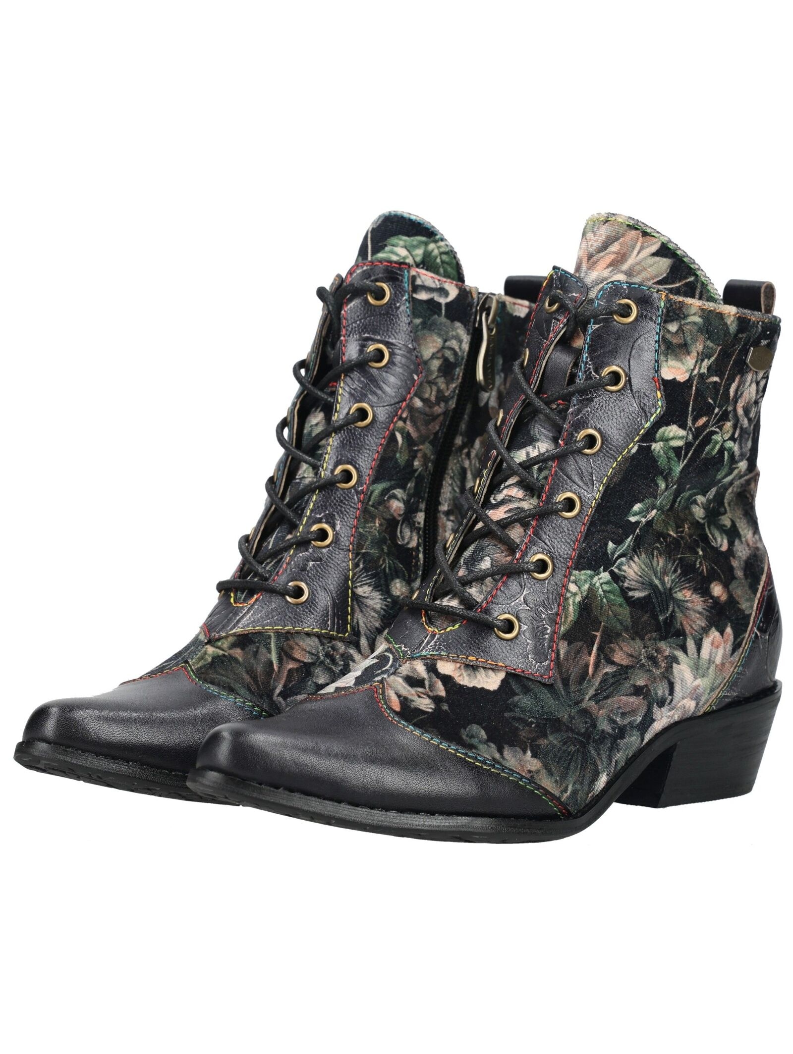 LAURA VITA Schnürstiefelette »LAURA VITA Stiefelette Leder/Textil«