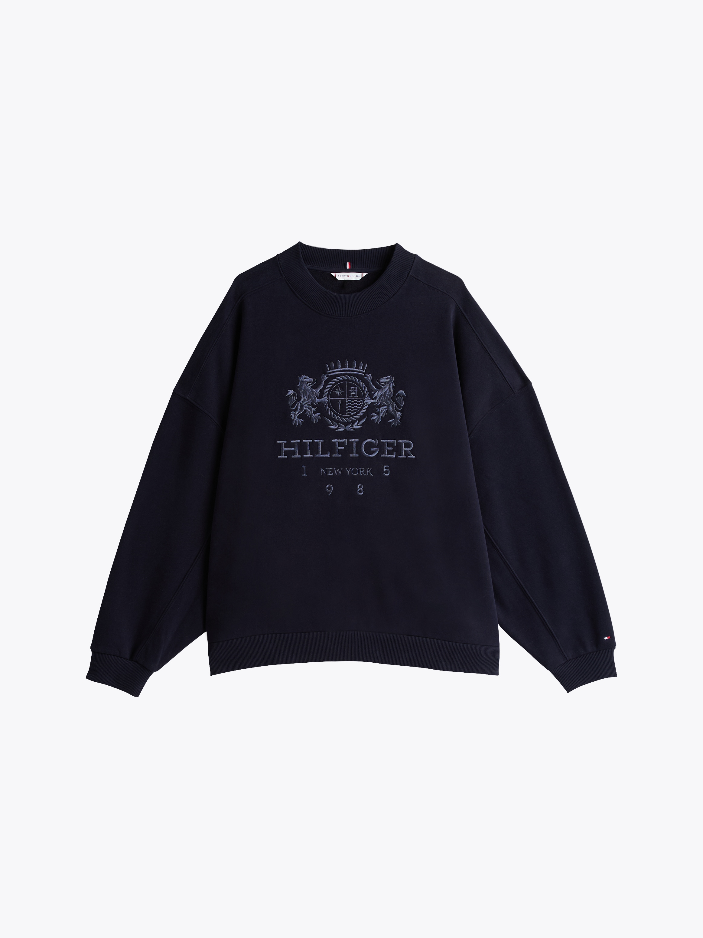 Tommy Hilfiger Curve Sweatshirt "CRV RLX VARSITY CREST SWTSHRT", in Großen günstig online kaufen