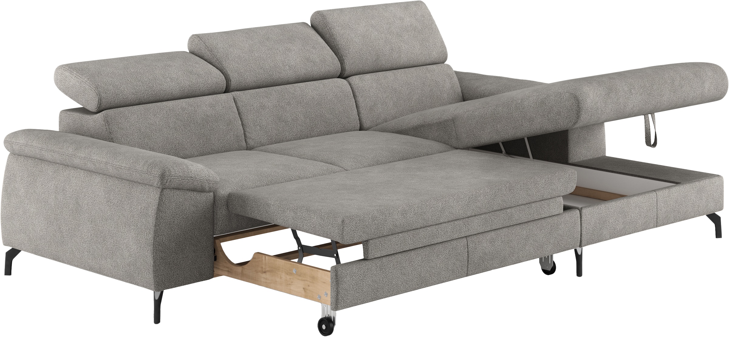 COTTA Ecksofa »Kitty L-Form«, mit Kopfteilverstellung, wahlweise mit Bettfunktion & Bettkasten