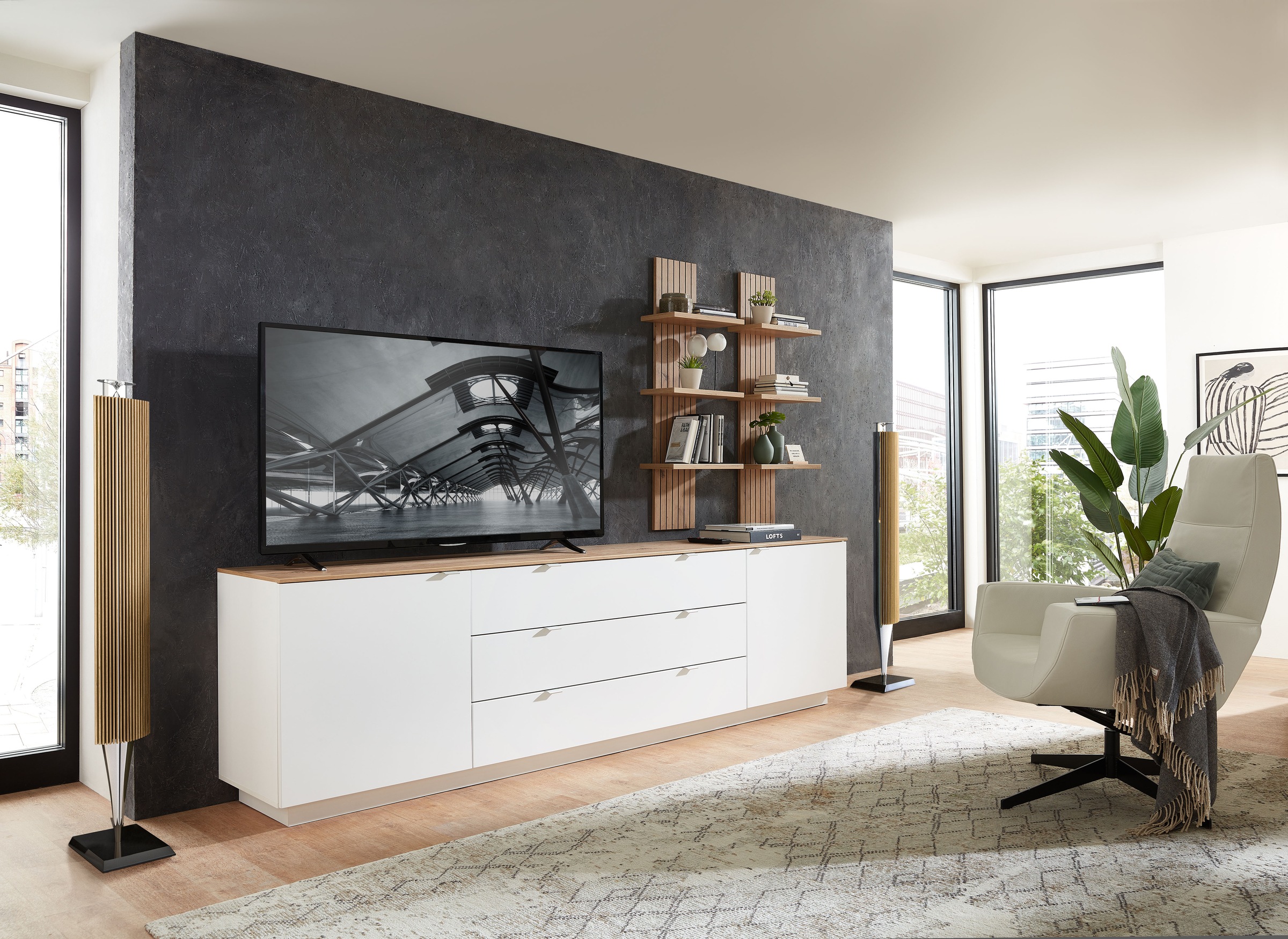 Innostyle Wandregal »Core, Wandpaneel Maße B/H/T 38x120x22 cm«, (1 St.), Wandpaneel mit 3 Böden