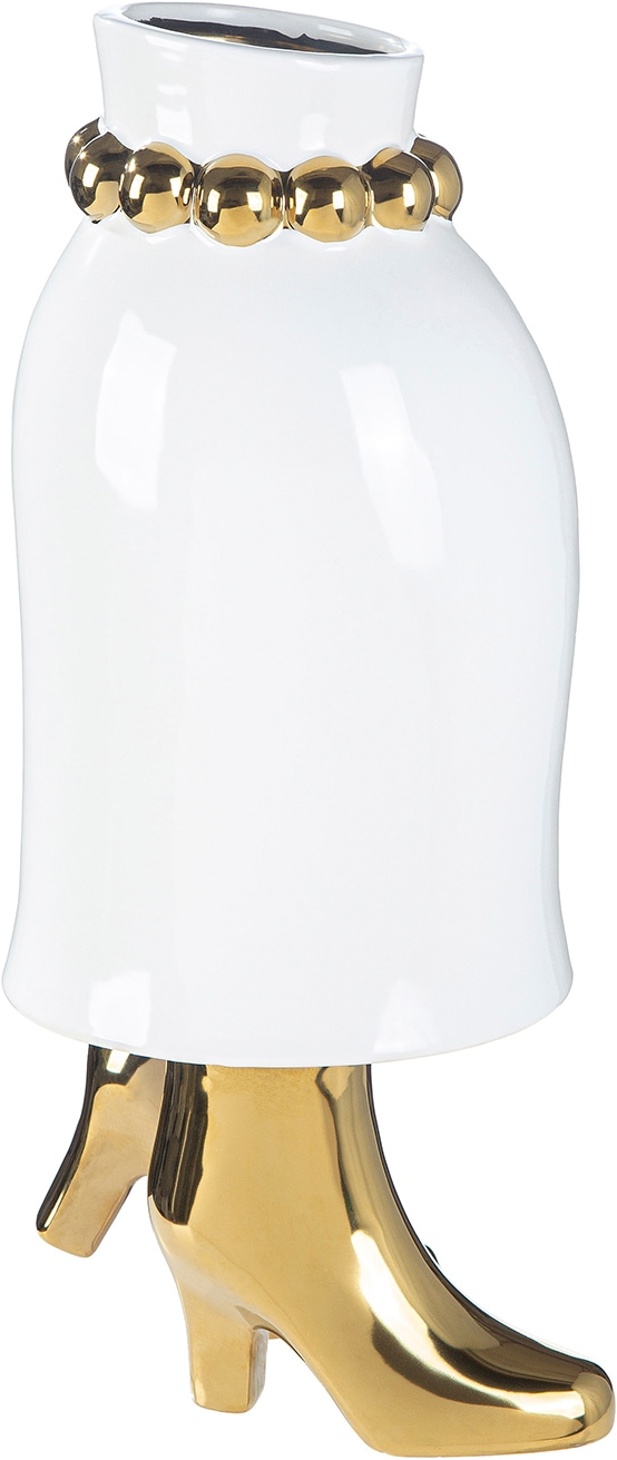 GILDE Tischvase »Vase Frau Donna weiß« Vase, Donna, Figurvase, feminines Design, kunstvoll, Eyecatcher