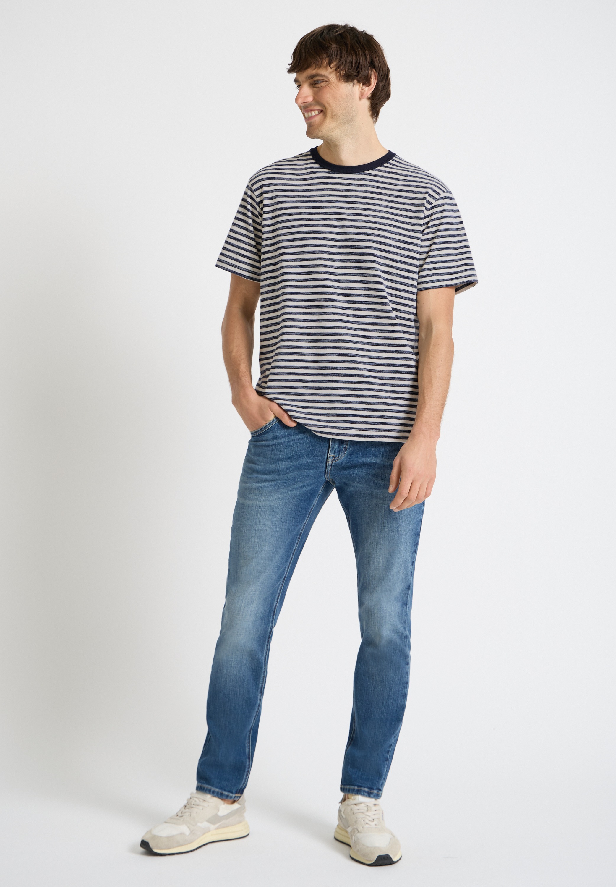 STREET ONE MEN T-Shirt im Streifendesign