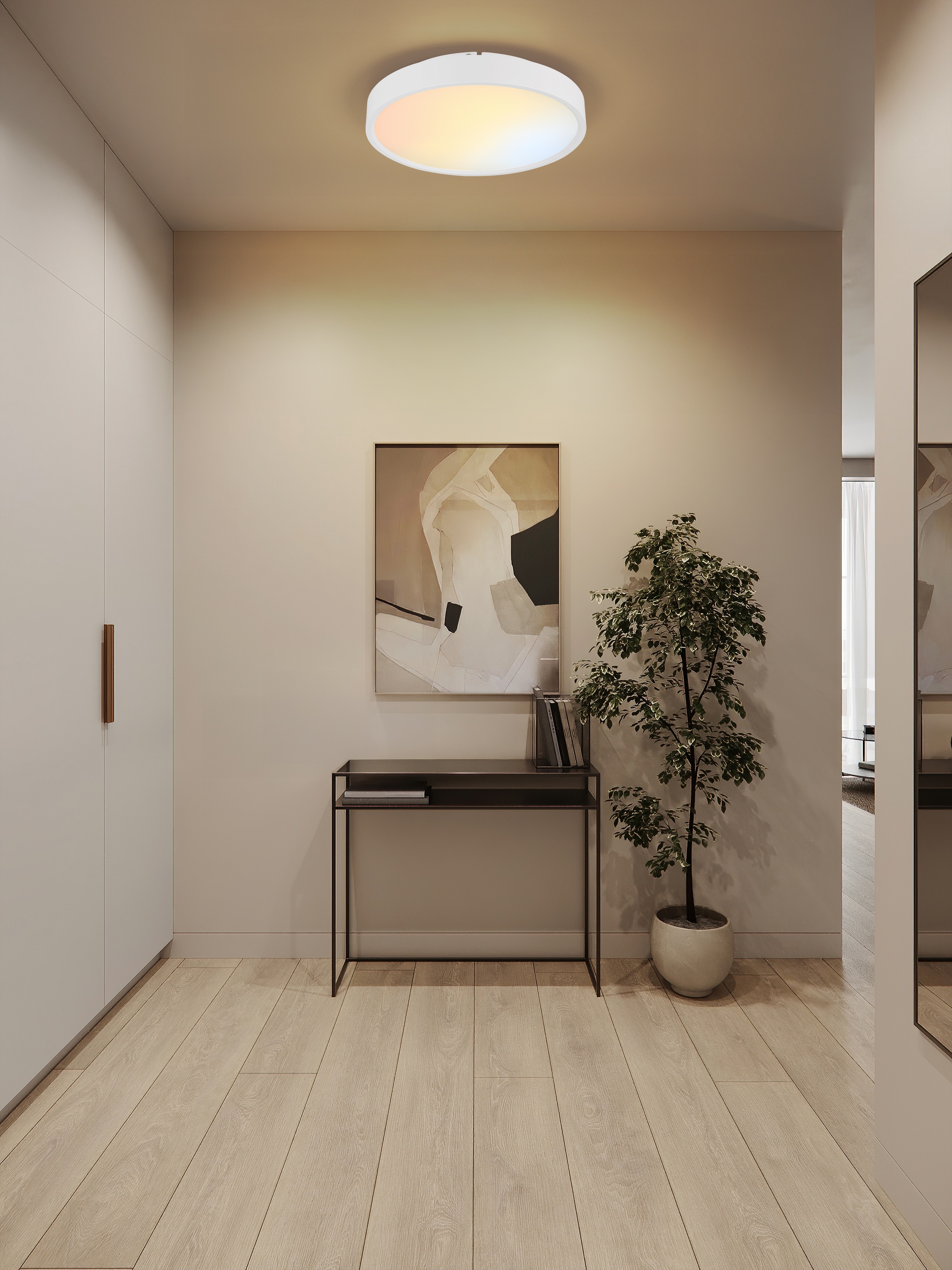 GLOBO LIGHTING Deckenleuchte »JESS« LED-Modul 1 Stk. Smarte Deckenleuchte, dimmbar, App-Steuerung, vielseitig