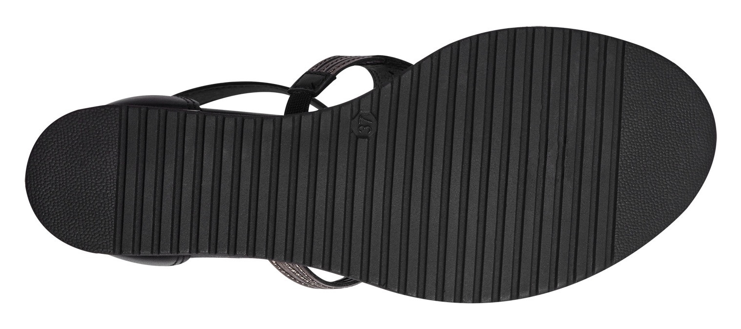 Tamaris Keilsandalette, Sommerschuh, Sandale, Keilabsatz, mit modischen Cut-Outs