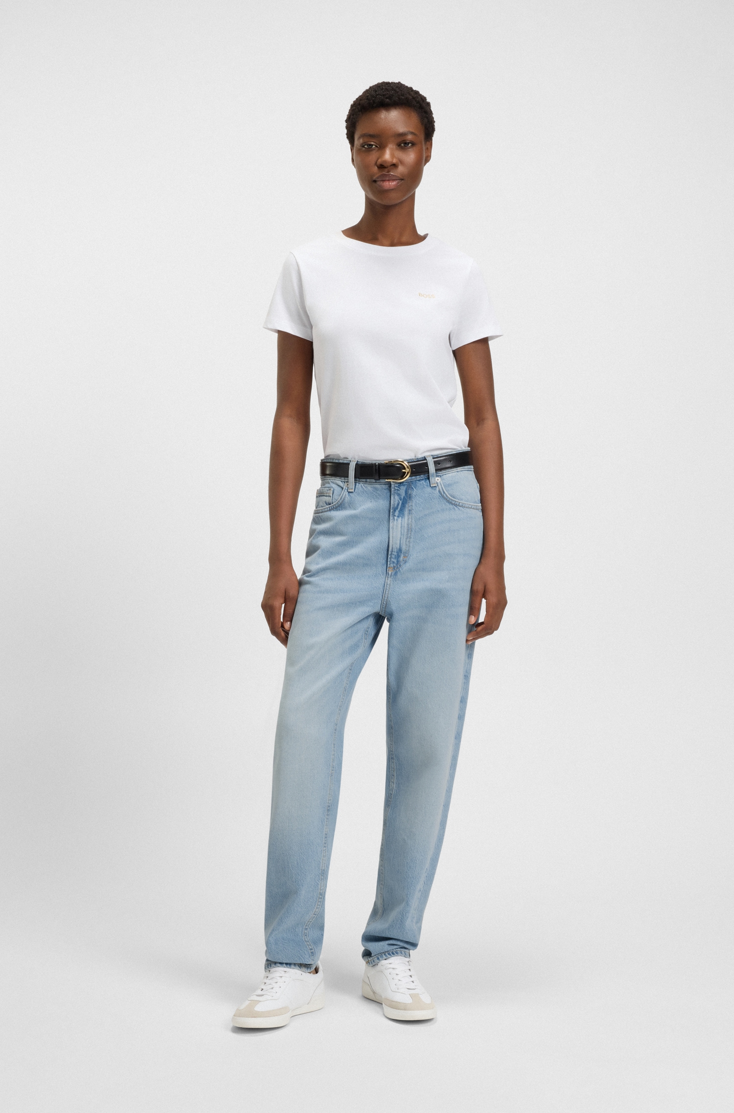 BOSS ORANGE 5-Pocket-Jeans "RUTH HR 5.0 Premium Damenmode" High Rise, aus softem Denim