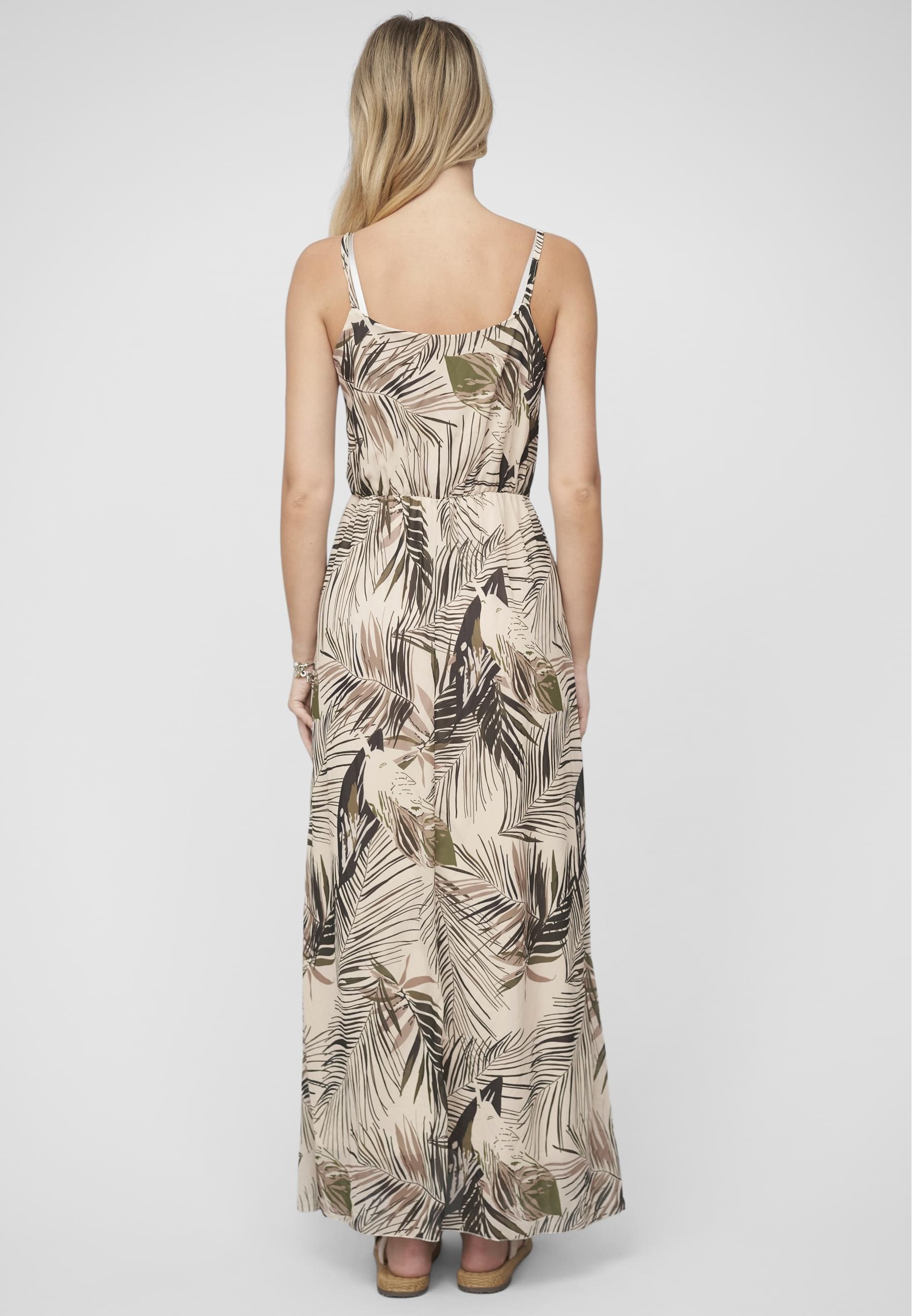 CLOUD 5IVE Shirtkleid »CLOUD 5IVE 2-Layered Maxi-Dress Tropical Print« 1 Stk. tlg.