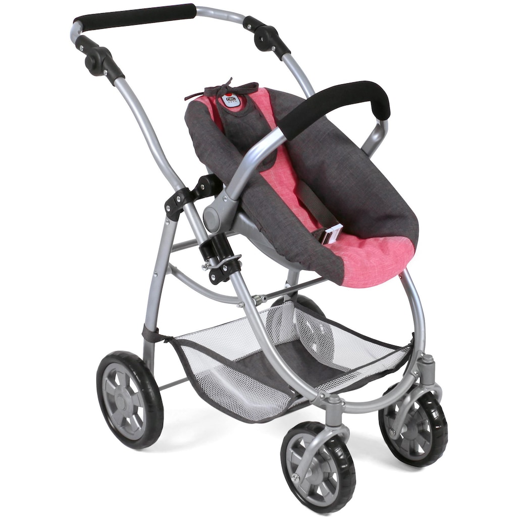 CHIC2000 Kombi-Puppenwagen »Emotion All In 3in1, Anthrazit-Pink«