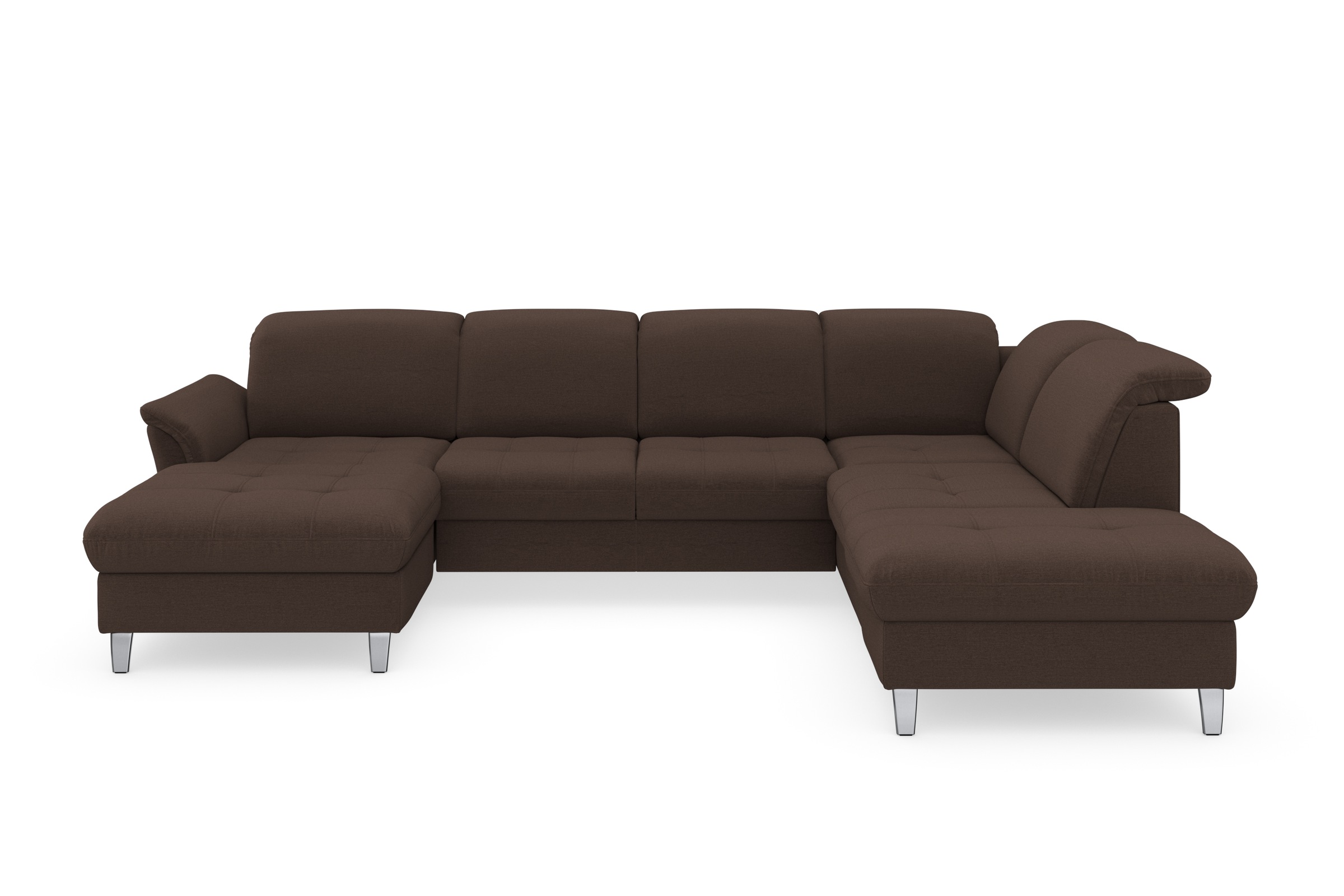 sit&more Wohnlandschaft »Maggiore U-Form«, wahlweise mit Kopfteilverstellung, Bettfunktion und Stauraum