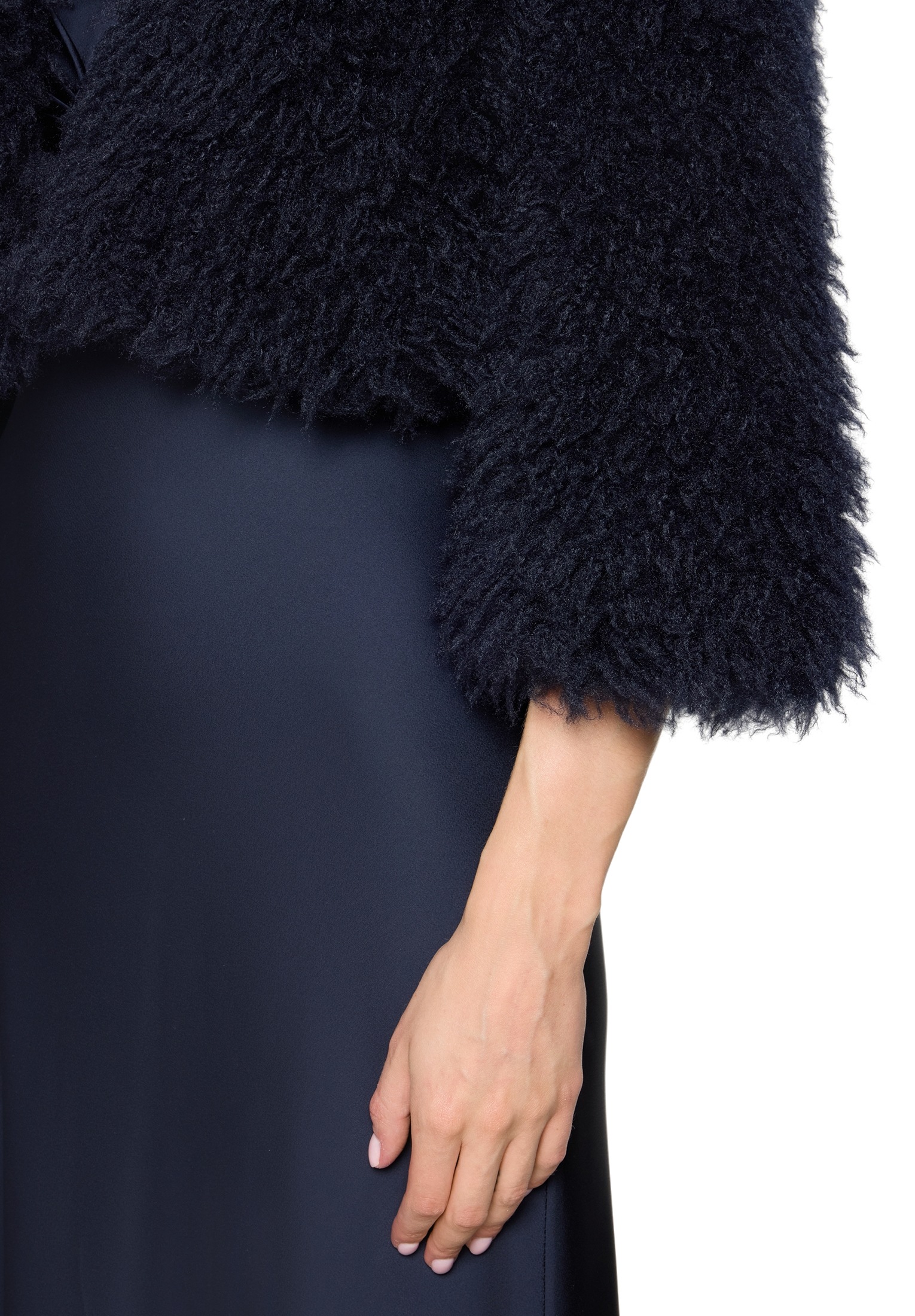 Vera Mont Fellimitatjacke »Damen mit Rundhalsausschnitt«