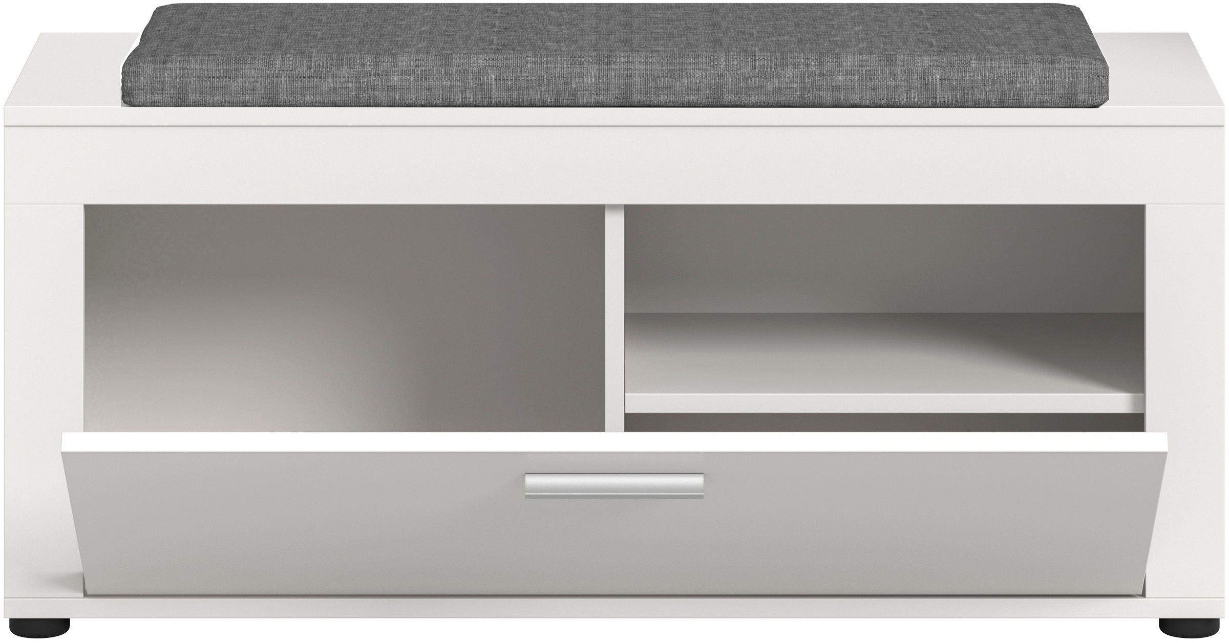 OTTO home Sitzbank »AOSTA, Breite 100cm, inkl. Sitzkissen,  1 Klappe, 2 Fächer« in verschiedenen Farbausführungen erhältlich, individuell kombinierbar, 2 Stk. tlg. Garderobenbank, Flurbank, Bank, Dielenbank, Schuhbank, Garderobe