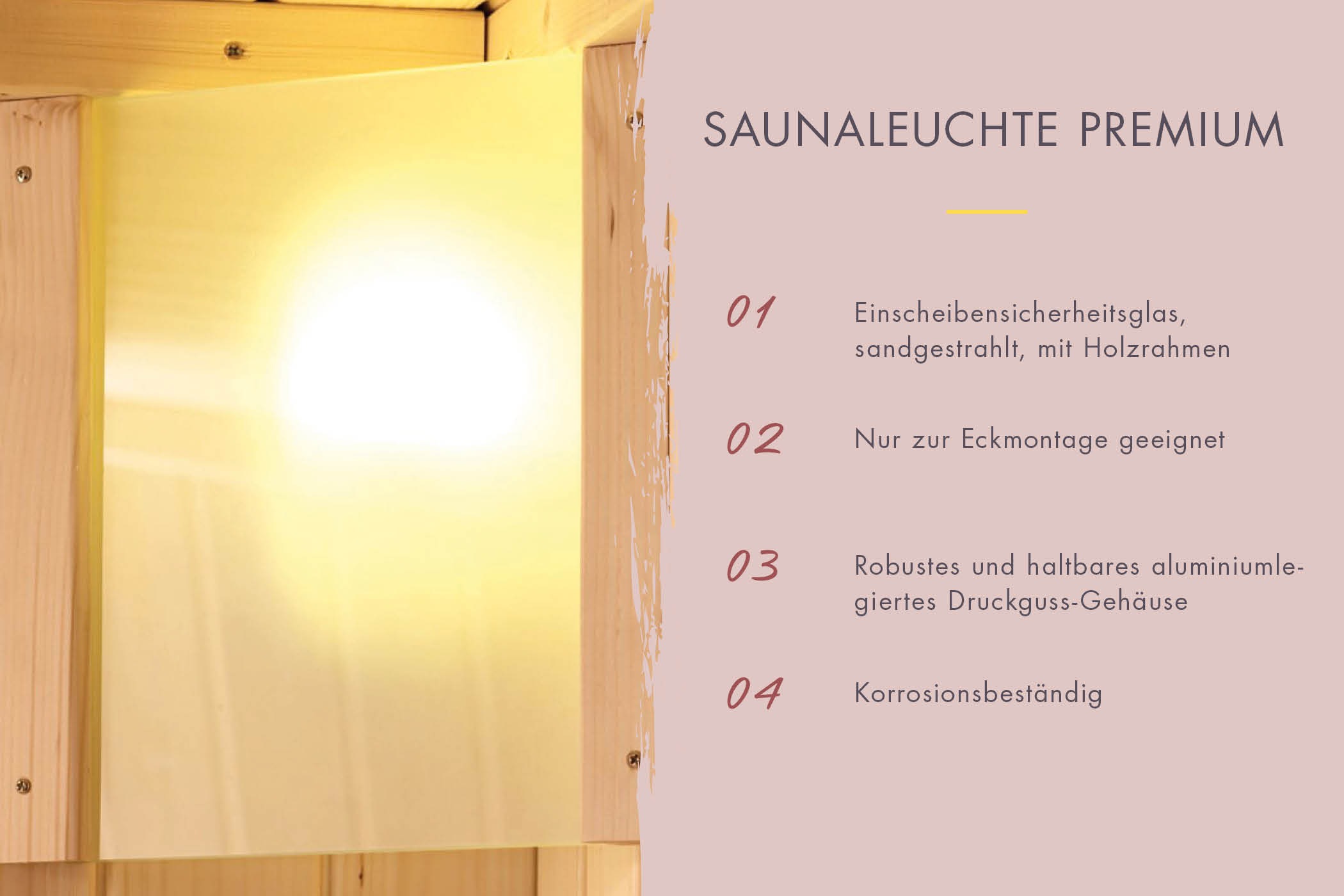 welltime Sauna »Jacky«, mit bronzierter Ganzglastür, für bis zu 3 Personen