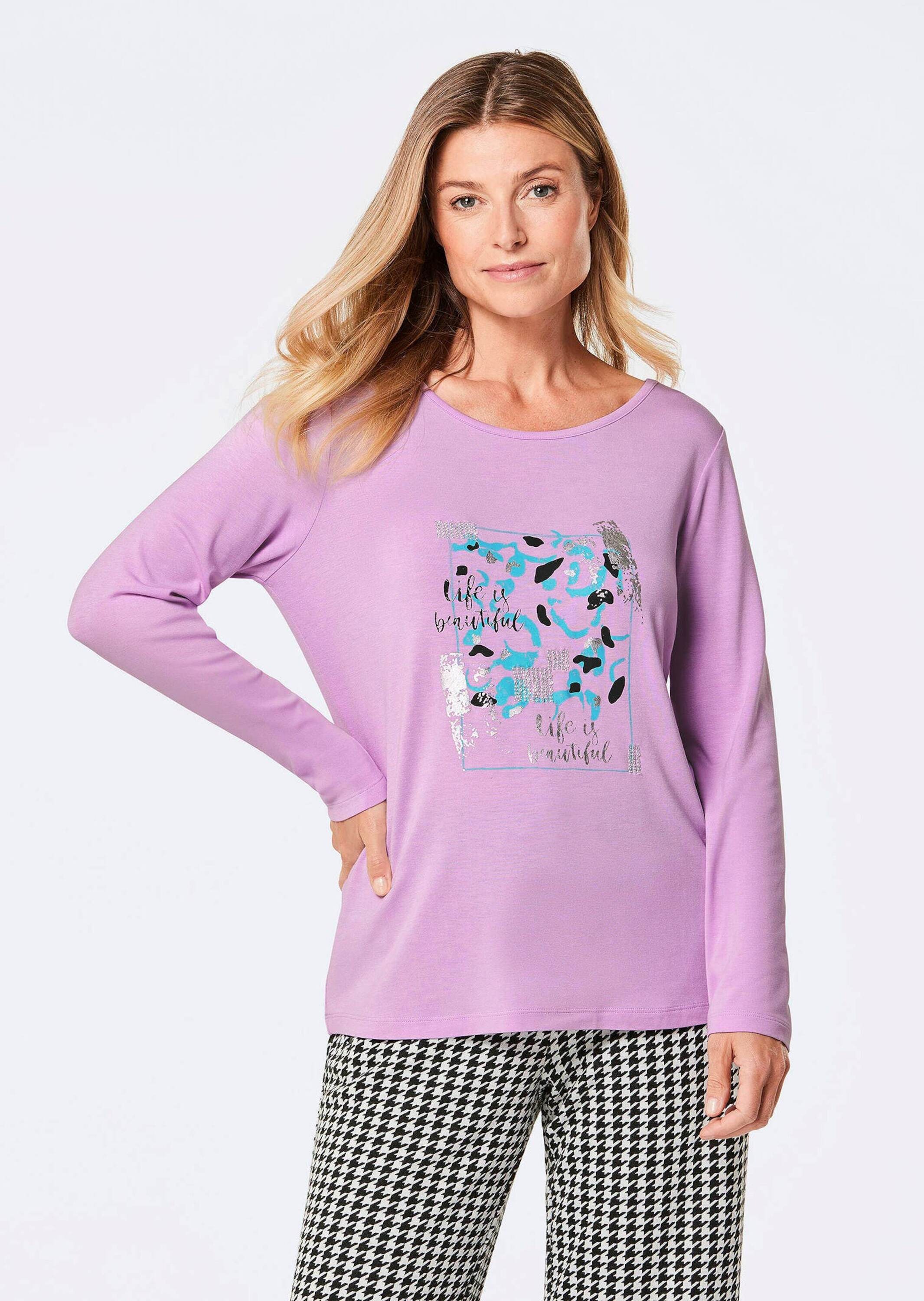 GOLDNER Print-Shirt "Shirt" strechbequemer Viskosejersey günstig online kaufen