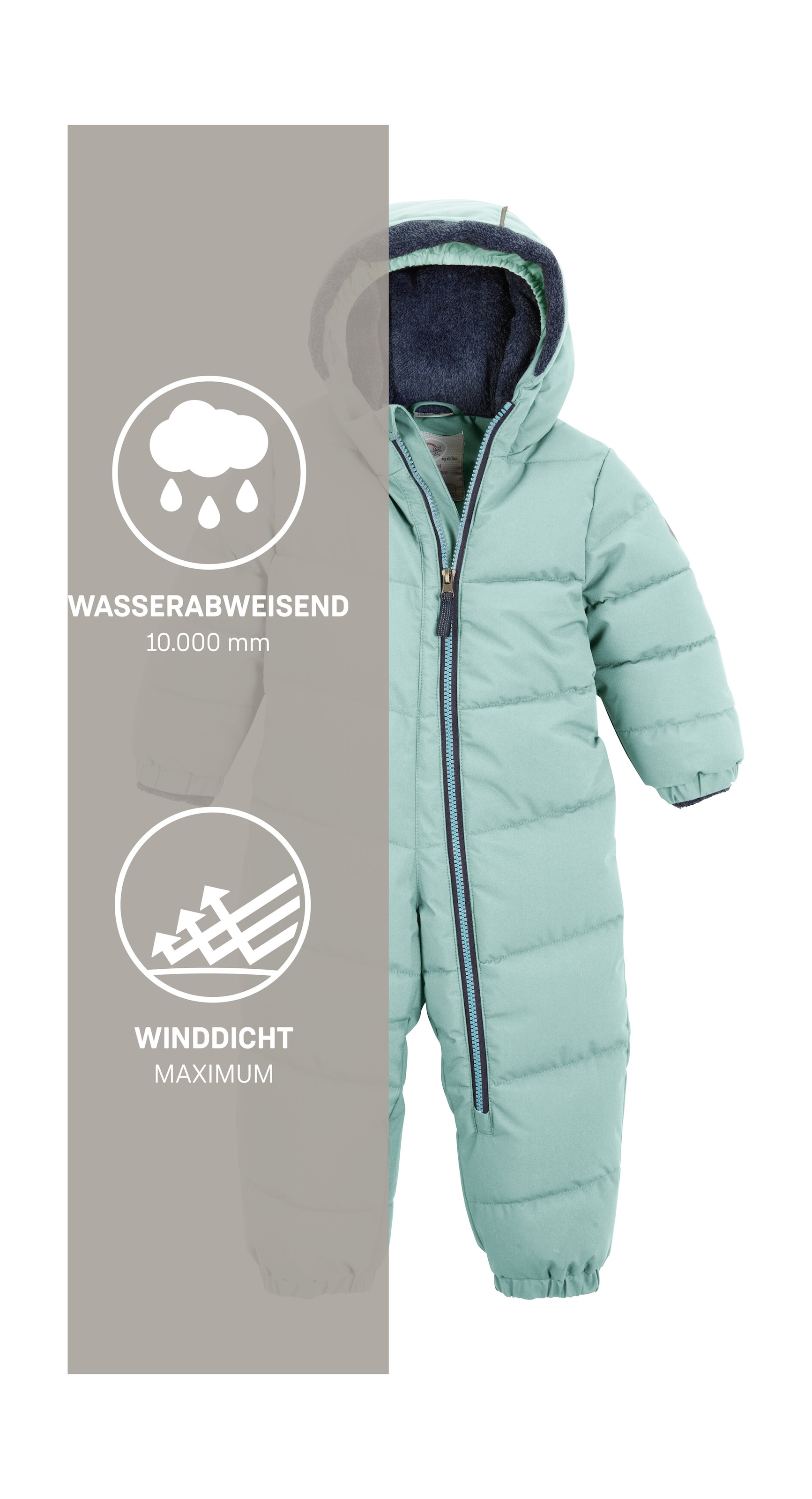 first instinct by killtec Overall »FIOW 32 MNS ONPC« Wind- und wasserabweisender Schneeanzug, innen warmes Teddyfleece