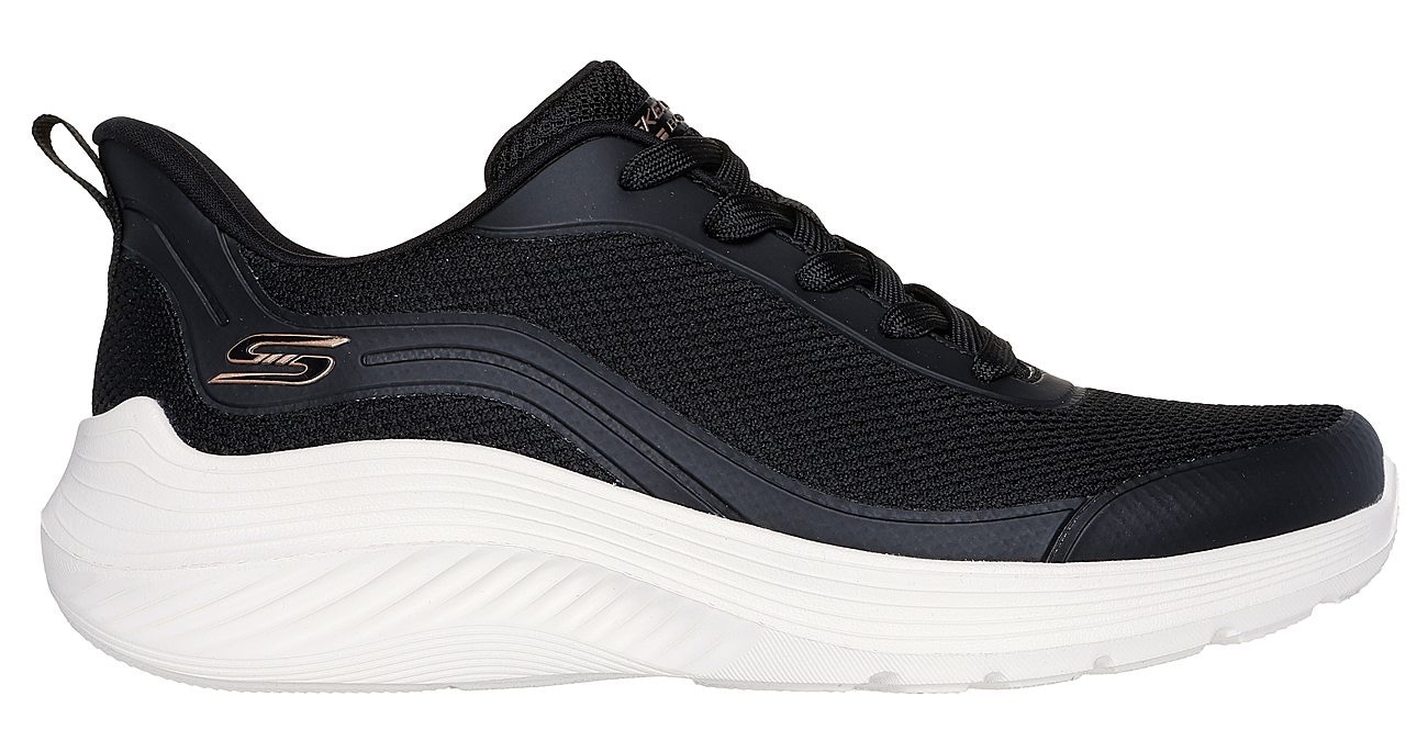 Skechers Sneaker »BOBS SQUAD WAVES-STILL WADING«, Trainingsschuh, Freizeitschuh mit Strech-Schnürsenkeln zum Schlupfen