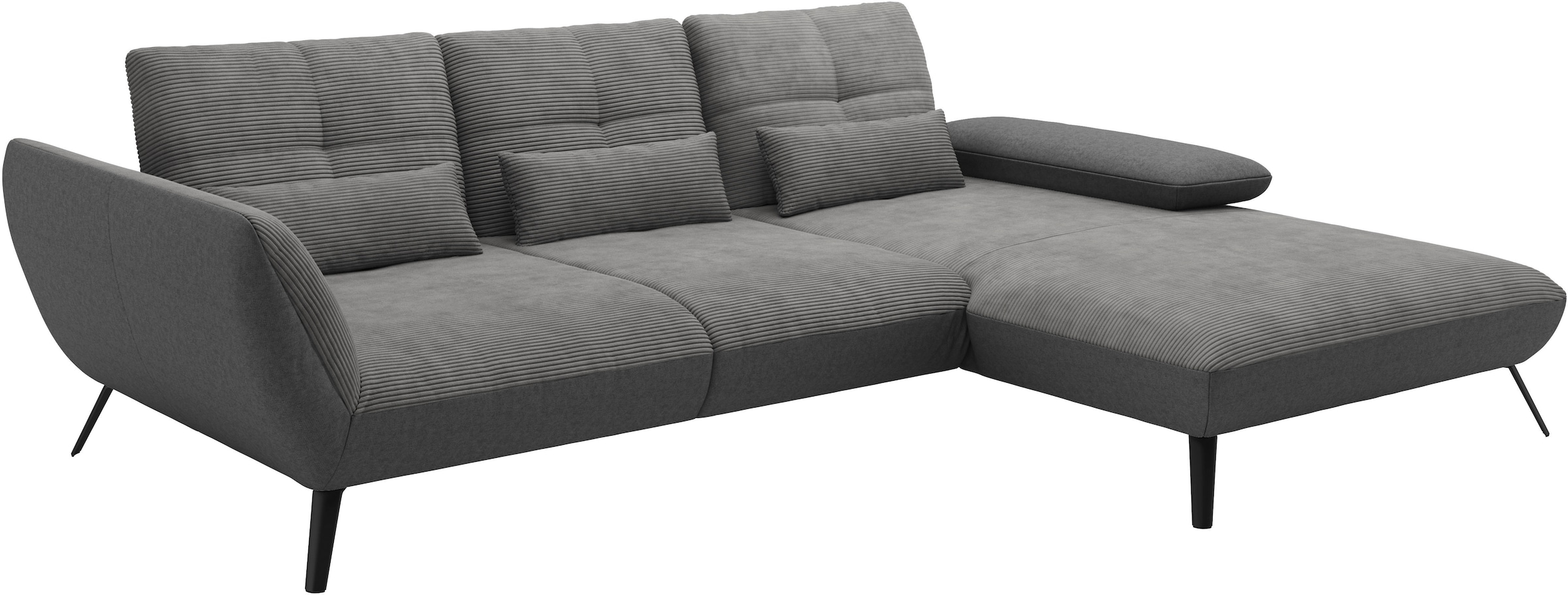 Places of Style Ecksofa »Mikado L-Form«, inkl. Sitztiefenverstellung und Armteilverstellung