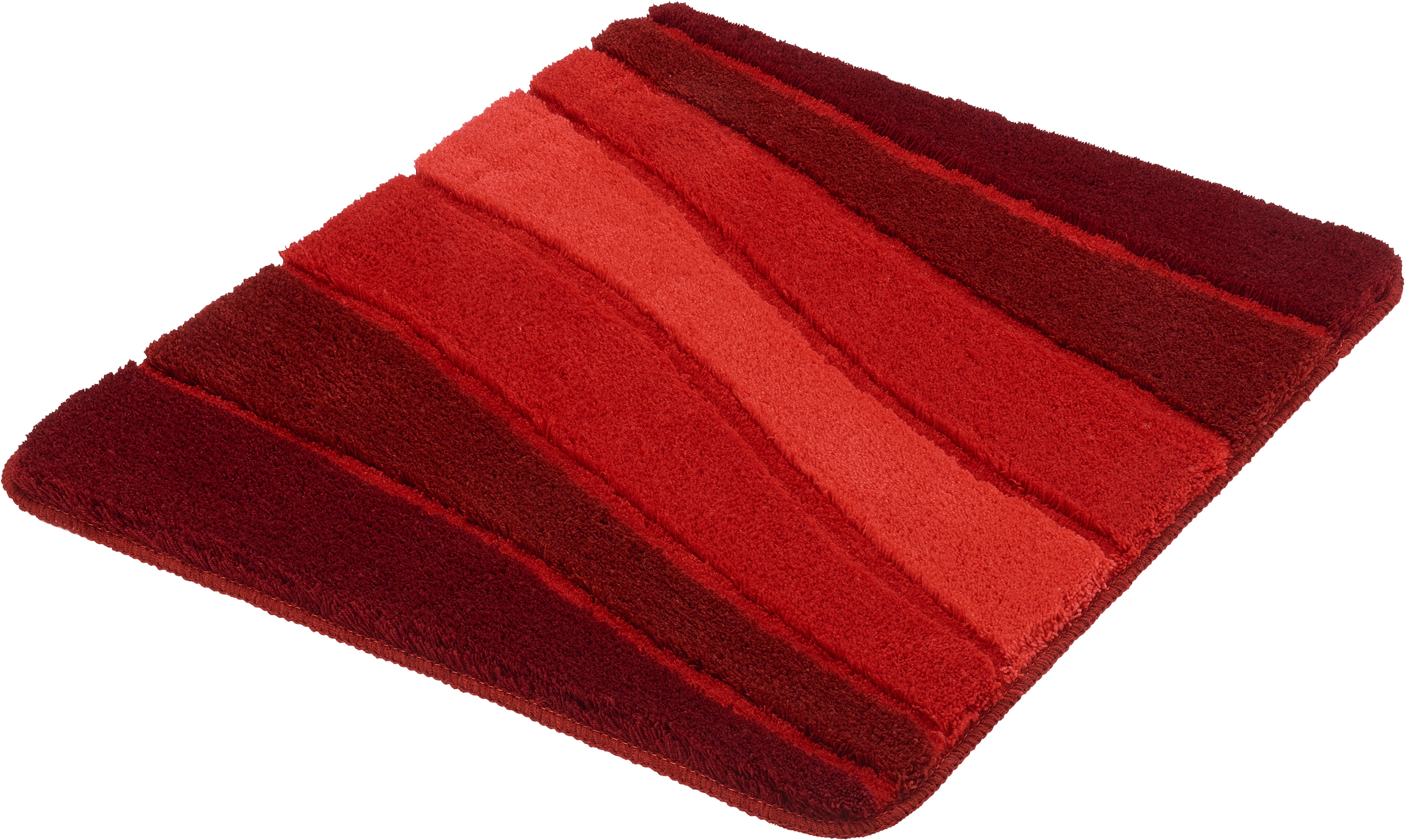 Kleine Wolke Badematte "Ocean, Badvorleger, Badezimmer Teppich" Höhe 21 mm rutschhemmend beschichtet fußbodenheizungsgeeignet Badteppich, Wellen Design, mit Farbverlauf, Hoch-Tief Effekt, waschbar