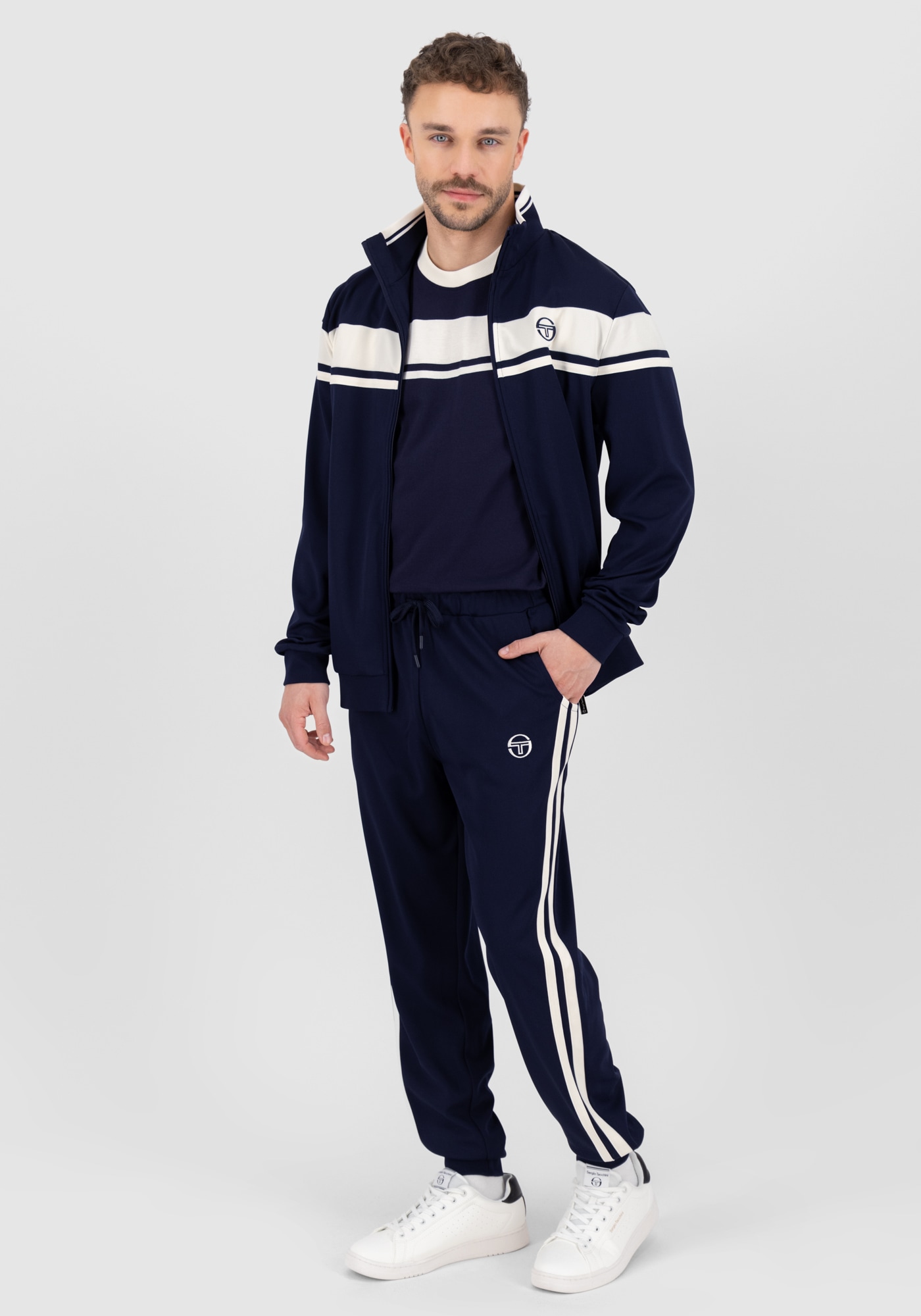 Sergio Tacchini Jogginghose »NEW DAMARINDO PANTS Herren«, Trainingshose Herren, Jogginghose, Velour, Sporthose, Streetwear, Sale