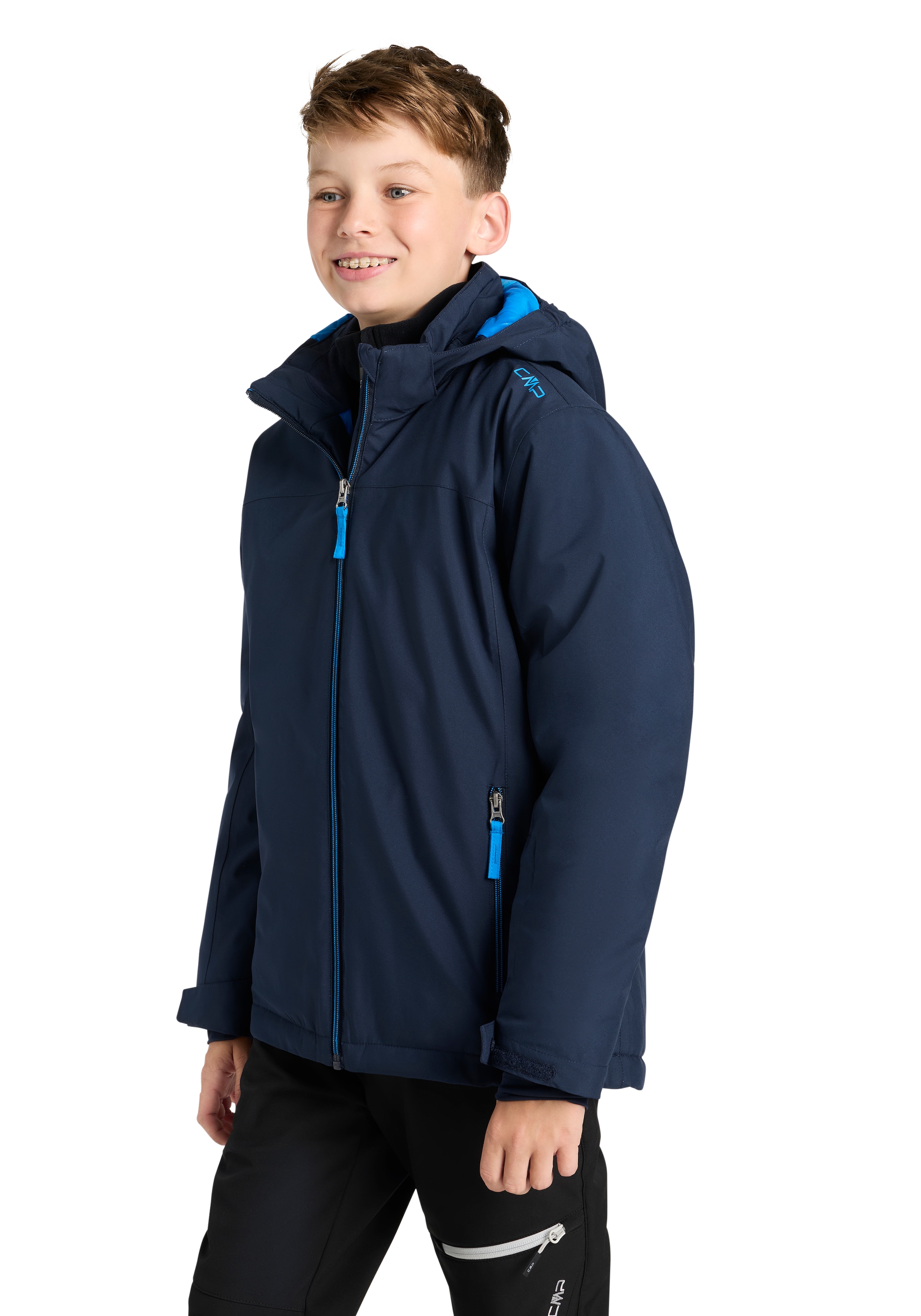 CMP Winterjacke "KID JACKET SNAPS HOOD" mit Kapuze mit Kapuze, aus Polyester