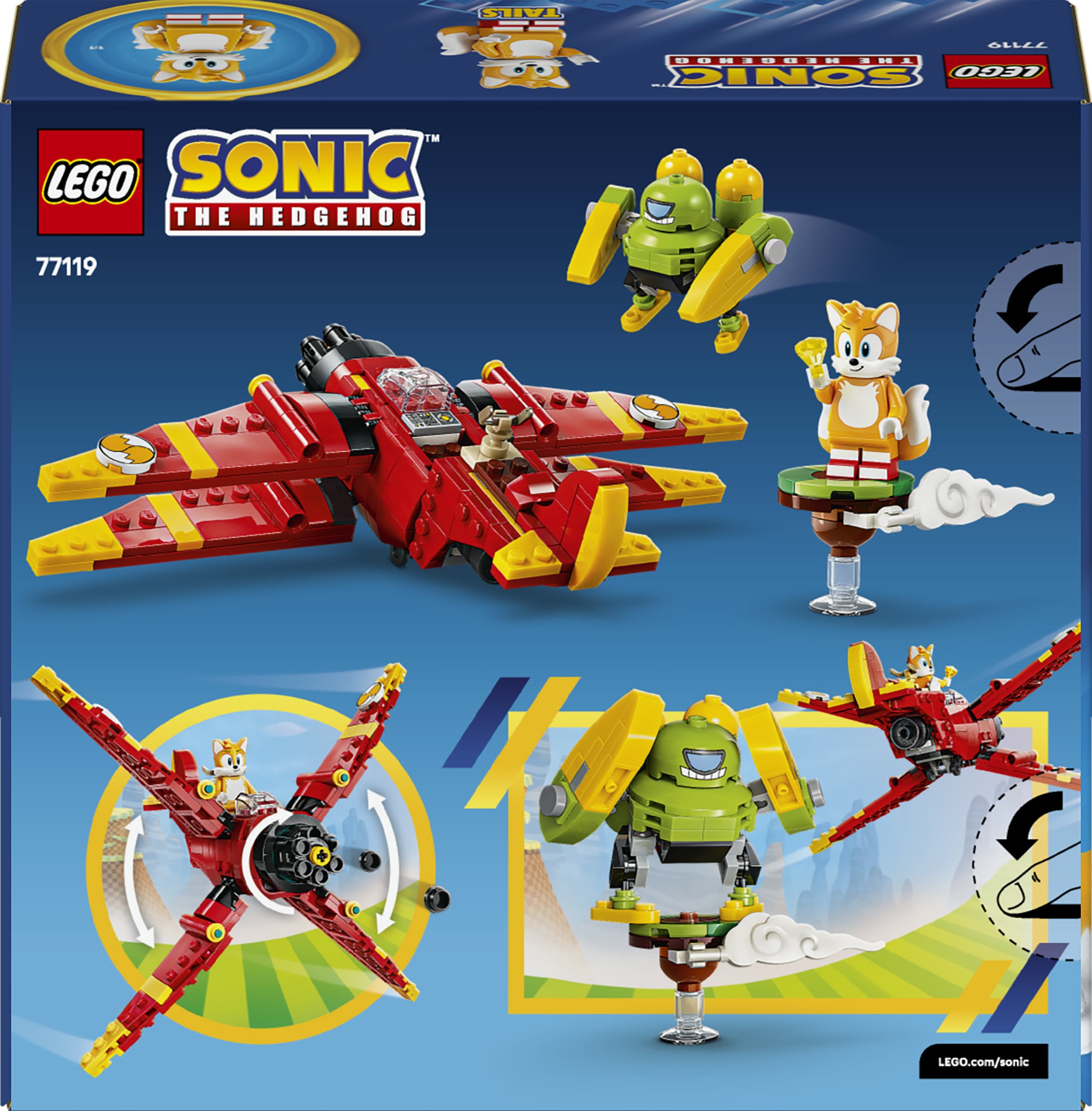 LEGO® Konstruktionsspielsteine »Tails' Tornado-1 (77119), LEGO Sonic« Made in Europe