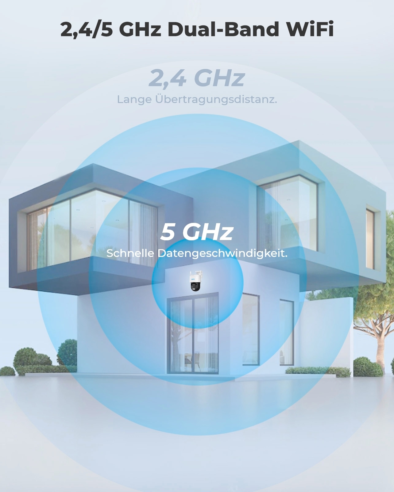 Überwachungskamera »Trackmix Series W760 WiFi-Outdoor«, Außenbereich