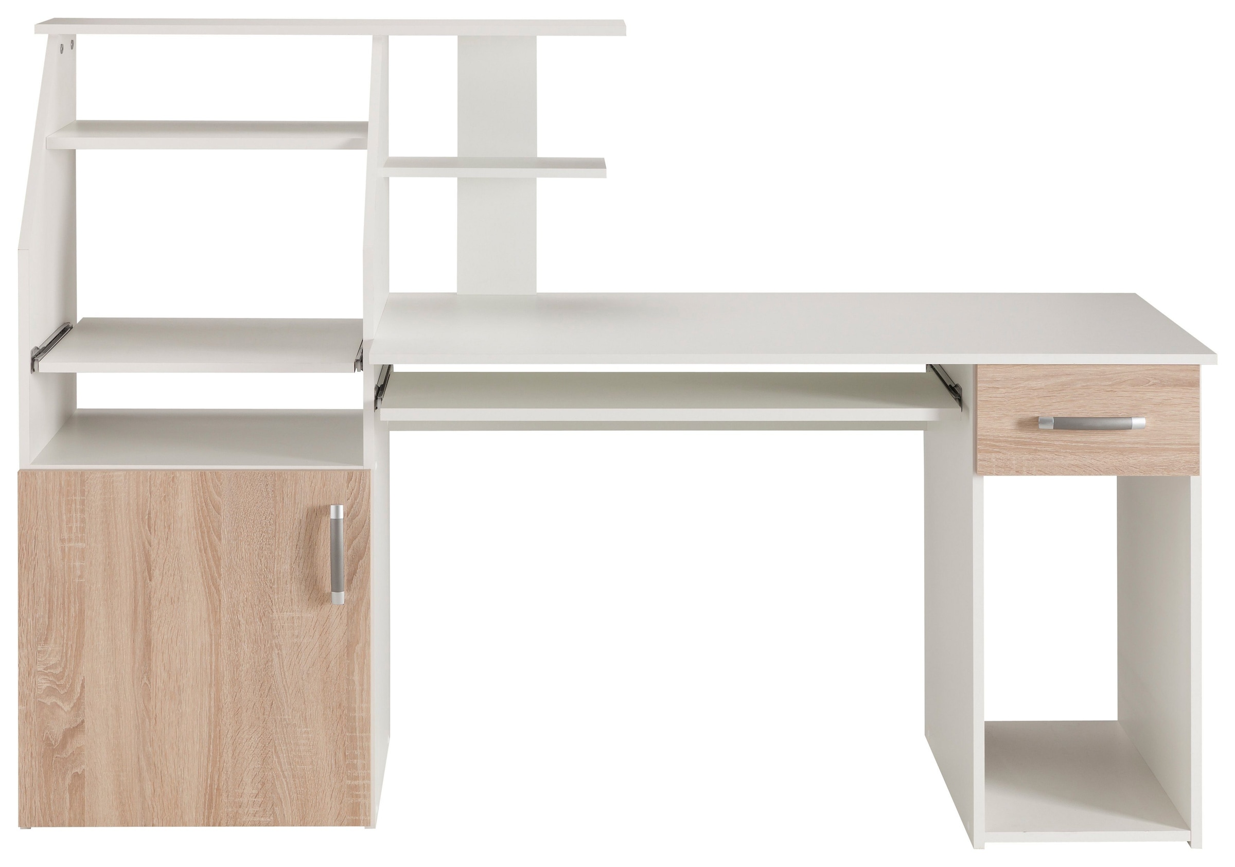 VOGL Möbelfabrik Schreibtisch »Don«, mit Tastatur- & Druckerauszug, Breite 137,5 cm, Made in Germany