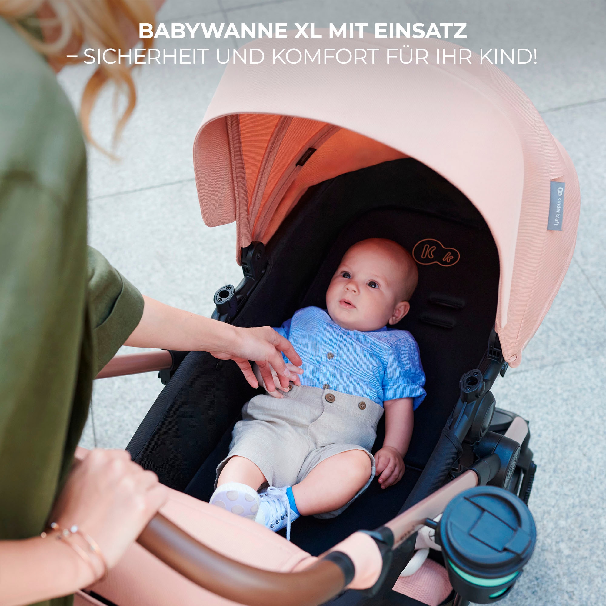 Kinderkraft Kombi-Kinderwagen »MOOV 2 3IN1«, 27 kg, mit EVA-Rädern