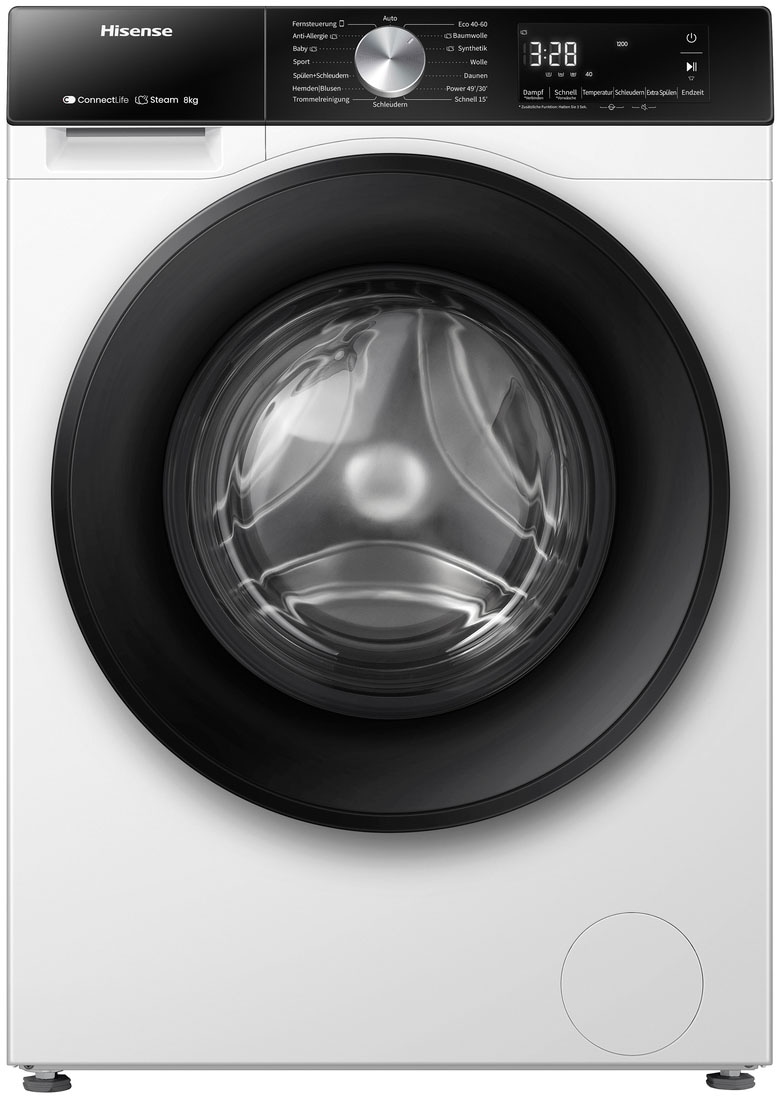 Hisense Waschmaschine »WF3S8043BW3«, 8 kg, 1400 U/min, Wifi-ConnectLife