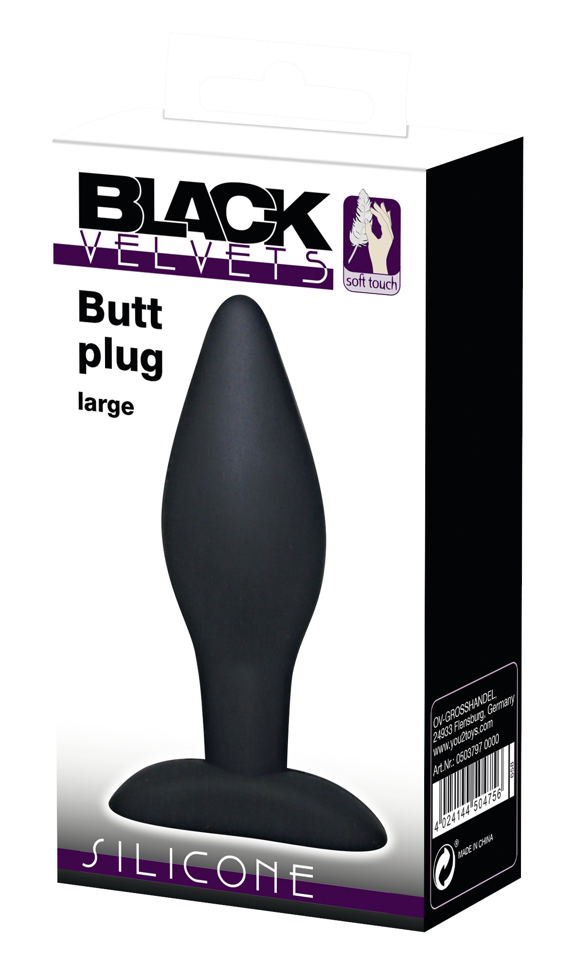 BLACK VELVETS Anal-Stimulator »Analplug Butt plug small« ()