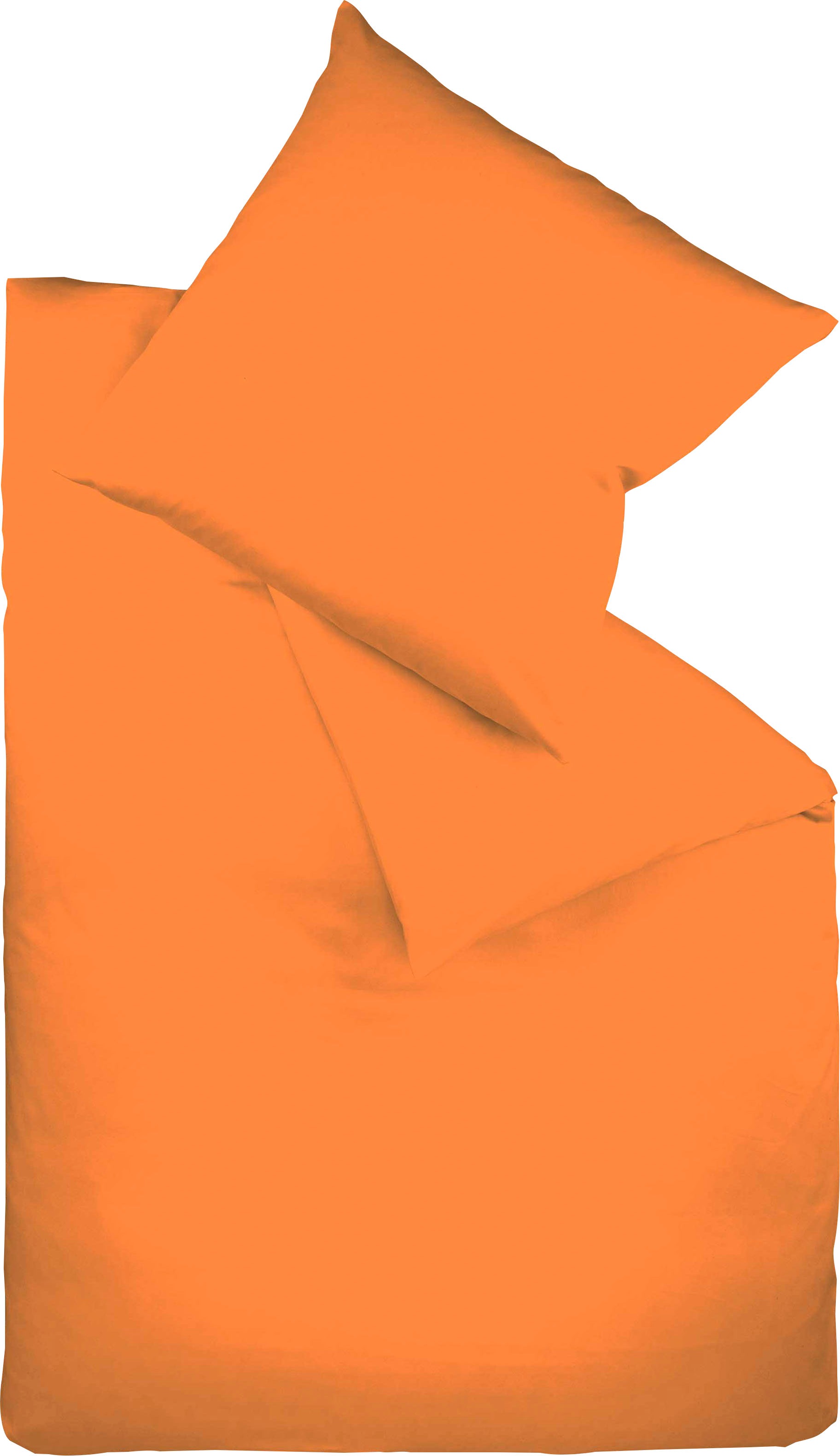 fleuresse Bettwäsche "Colours in 135x200, 155x220 oder 200x200 cm" 2 Stk. Bettwäsche aus 100% Baumwolle, uni, mit Reißverschluss