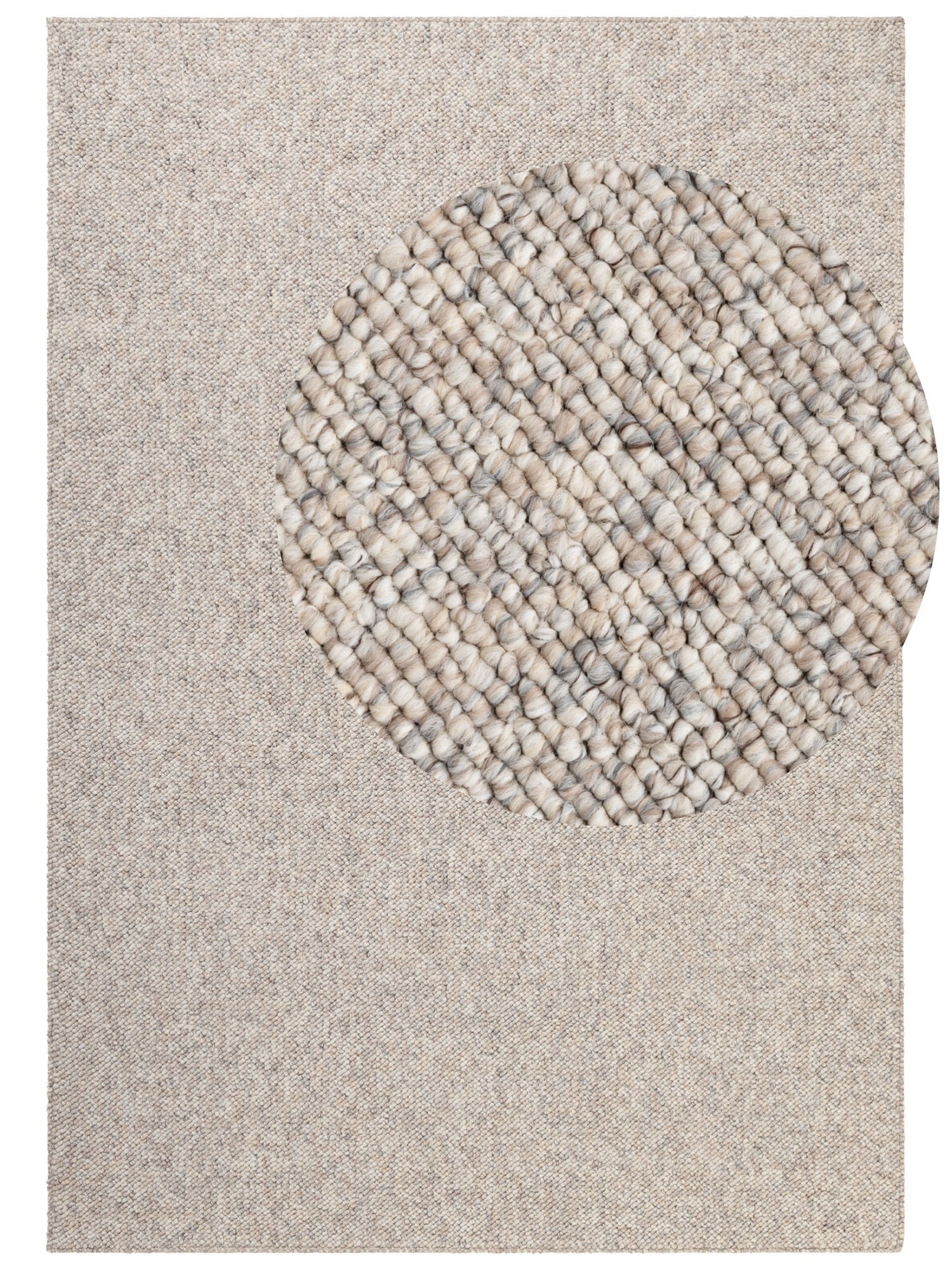 THE RUGS Rocco Flatweave Washable Plain Extra Large Living Room Rug & Runner in Cream | Size: 80cm x 150cm