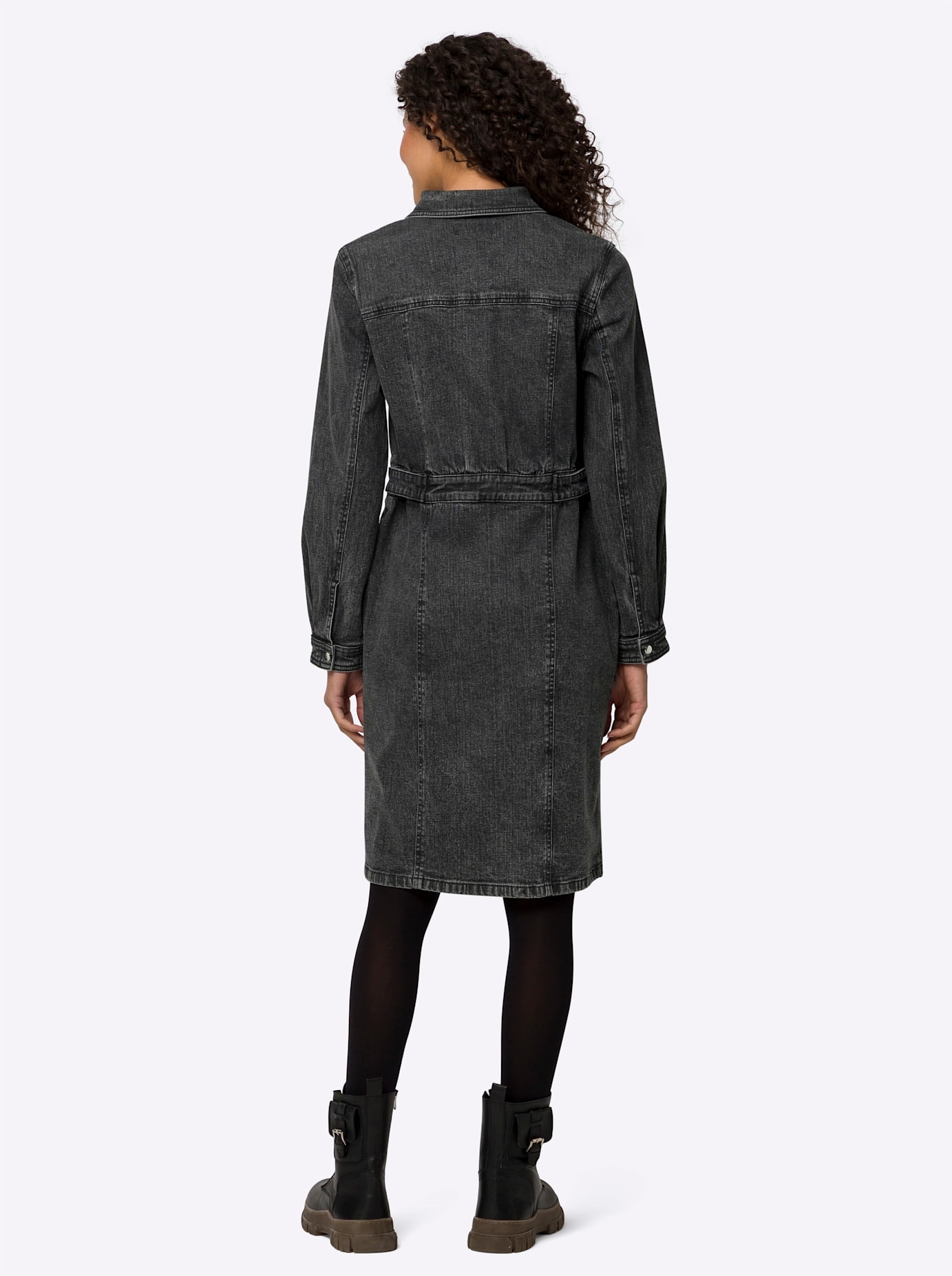 Thumbnail - heine Jeanskleid "Jeans-Kleid" Brusttasche