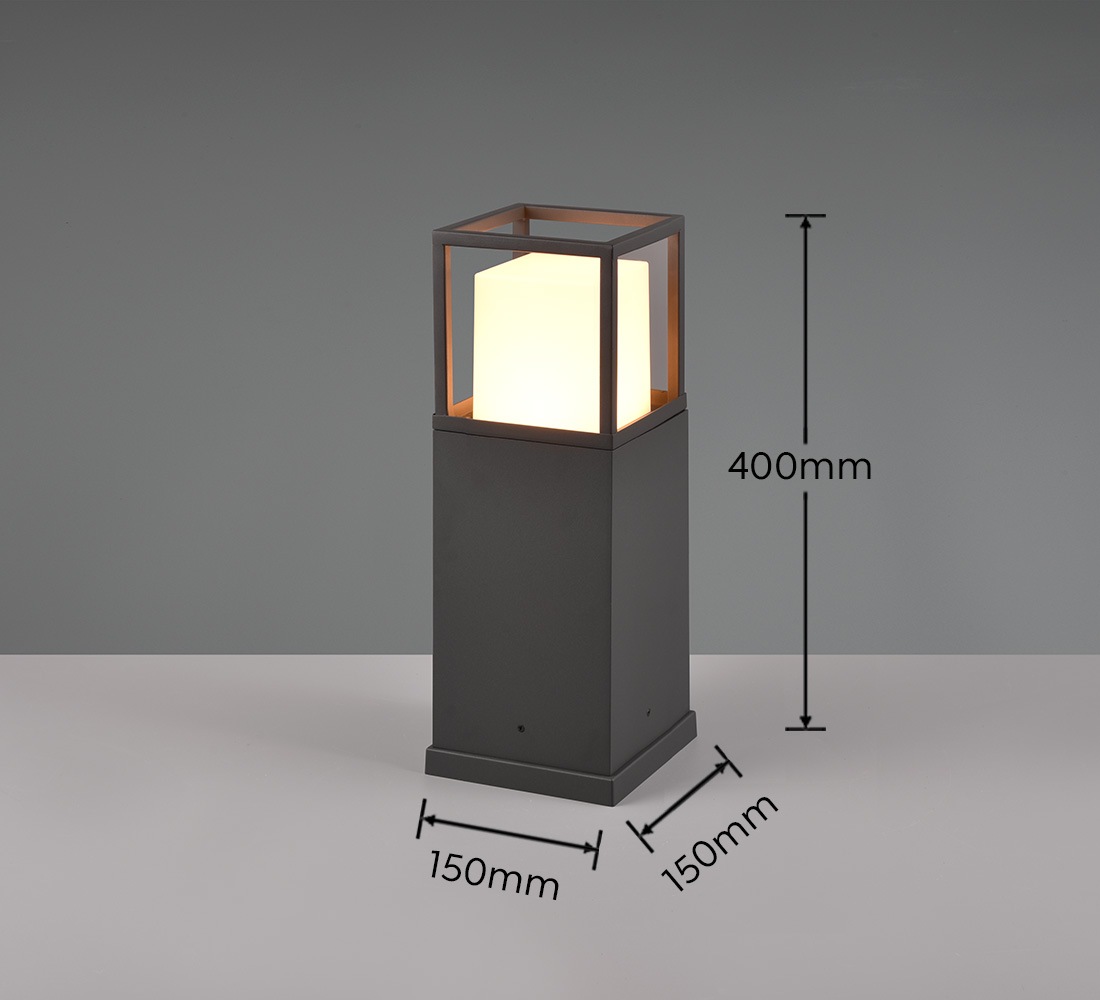 TRIO Leuchten LED Außen-Stehlampe »WITHAM, Outdoor Garten Stehleuchte Höhe 40cm, 14,5W LED, 1450 Lumen«, 1 flammig, Leuchtmittel LED-Board | LED fest integriert, Lichtfarbe einstellbar warmweiß bis kaltweiß 2300/3000/4000K, IP54