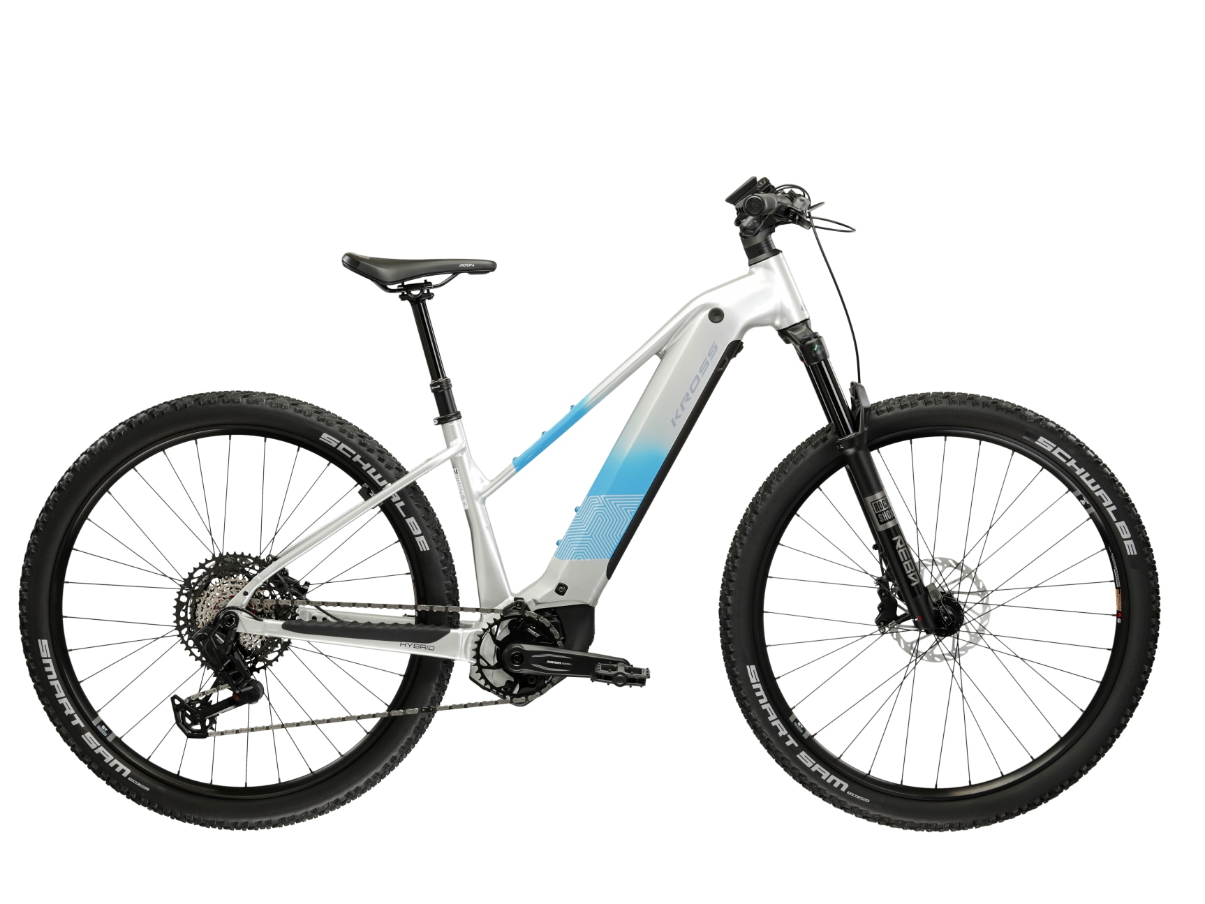 Kross »Influx Hybrid 5.0 21,3Ah / 800 Wh 29 Zoll silber 12 Gänge 2026« 12 Gang SRAM S1000 EAGLE AXS Schaltwerk Kettenschaltung Mittelmotor 250 W BOSCH PERFORMANCE LINE CX 36 V/250 W, Mittelmotor