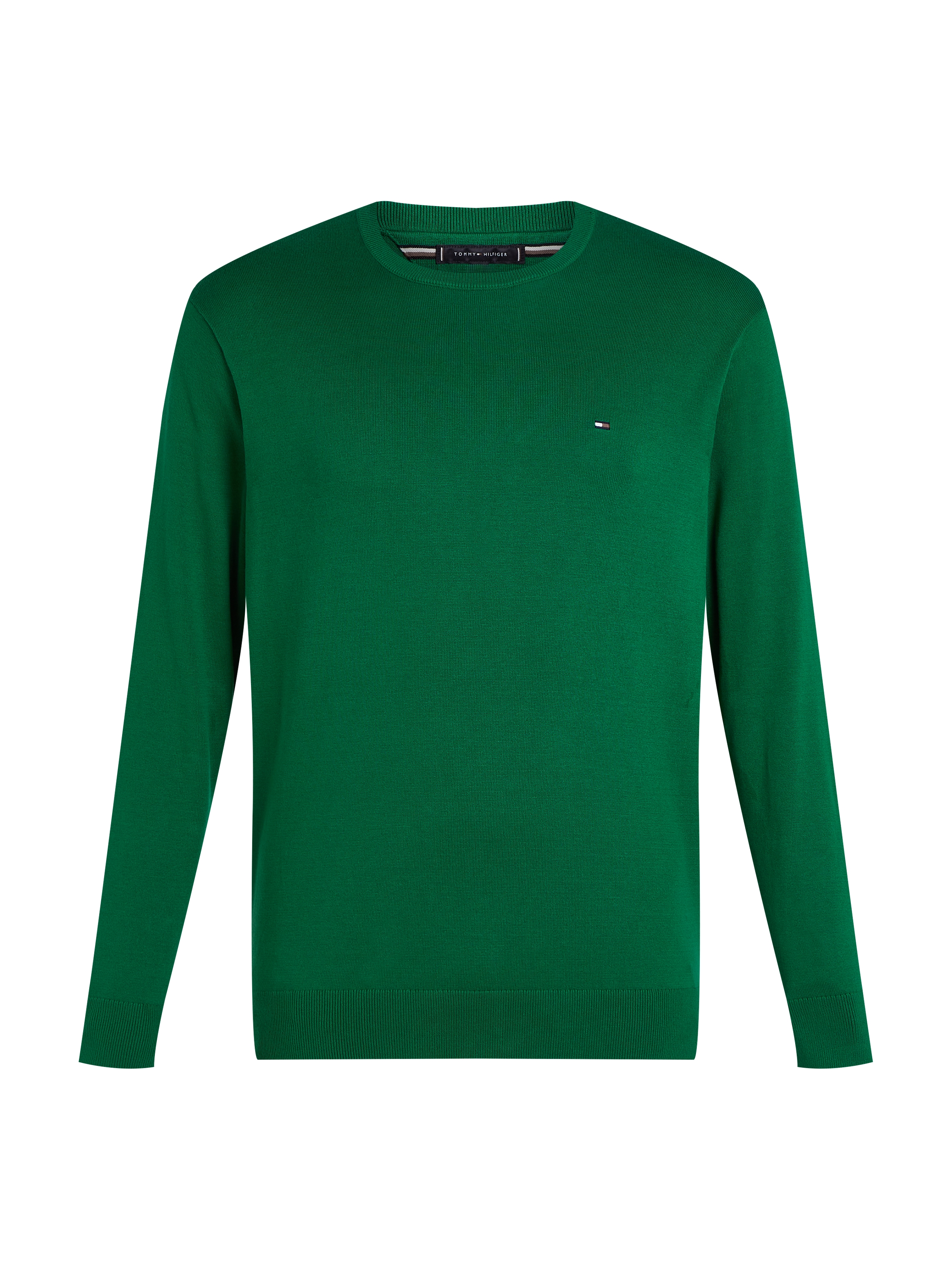 Tommy Hilfiger Big & Tall Rundhalspullover »BT-ESSENTIAL COTTON CREW NECK-B« in Großen Größen, Logostickerei