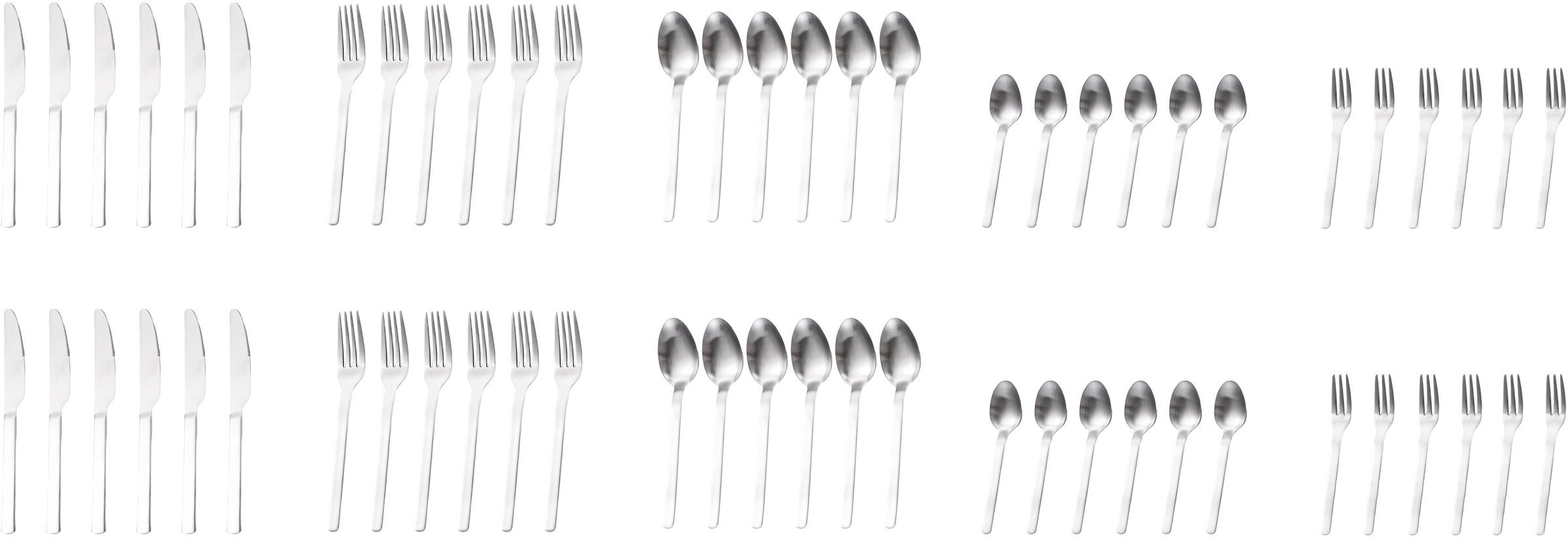 ECHTWERK Besteck-Set »Tafelbesteck „Angelini“«, (Set, 60 tlg.), Hochglänzend